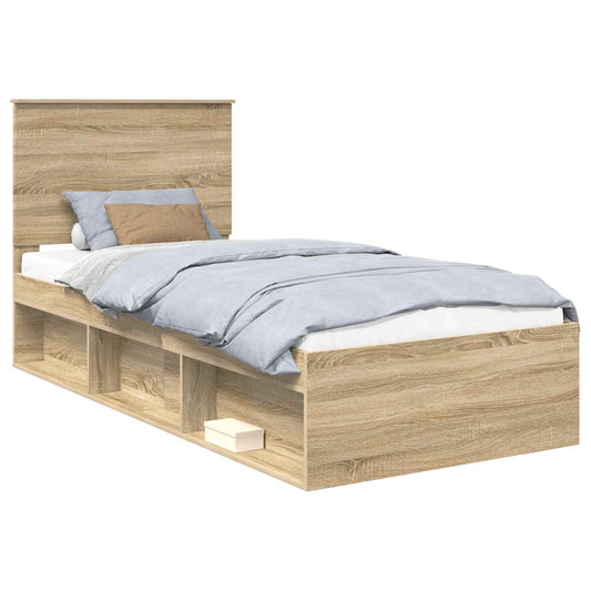 vidaXL Σκελετός Κρεβατιού Σονόμα 90 x 190 cm Στερεά ξυλεία πεύκου