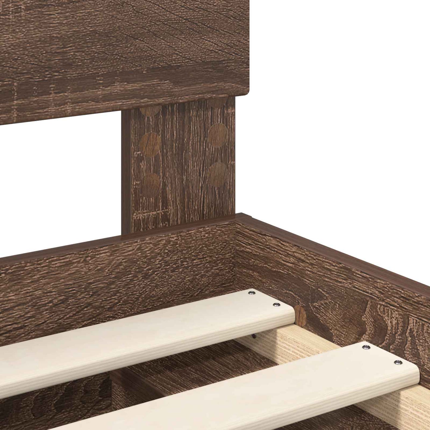 vidaXL Σκελετός Κρεβατιού Καφέ δρυς 90 x 190 cm Στερεά ξυλεία πεύκου