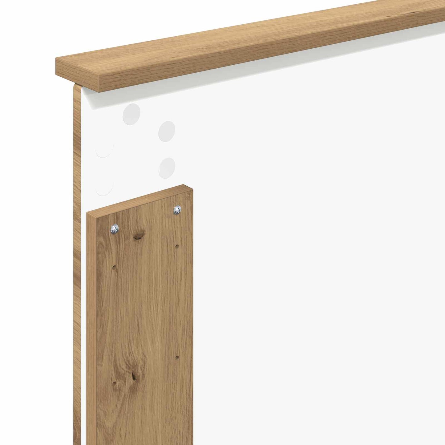 vidaXL Σκελετός Κρεβατιού Καρυδιά Χειροποίητης Εργασίας 75 x 190 cm