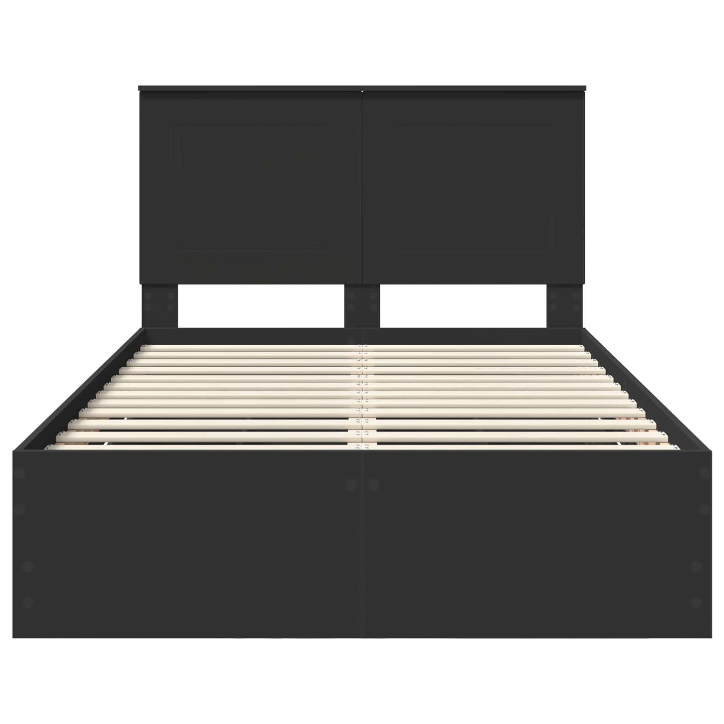 vidaXL Σκελετός Κρεβατιού Μαύρο 120 x 200 cm Μηχανήματος Ξύλο