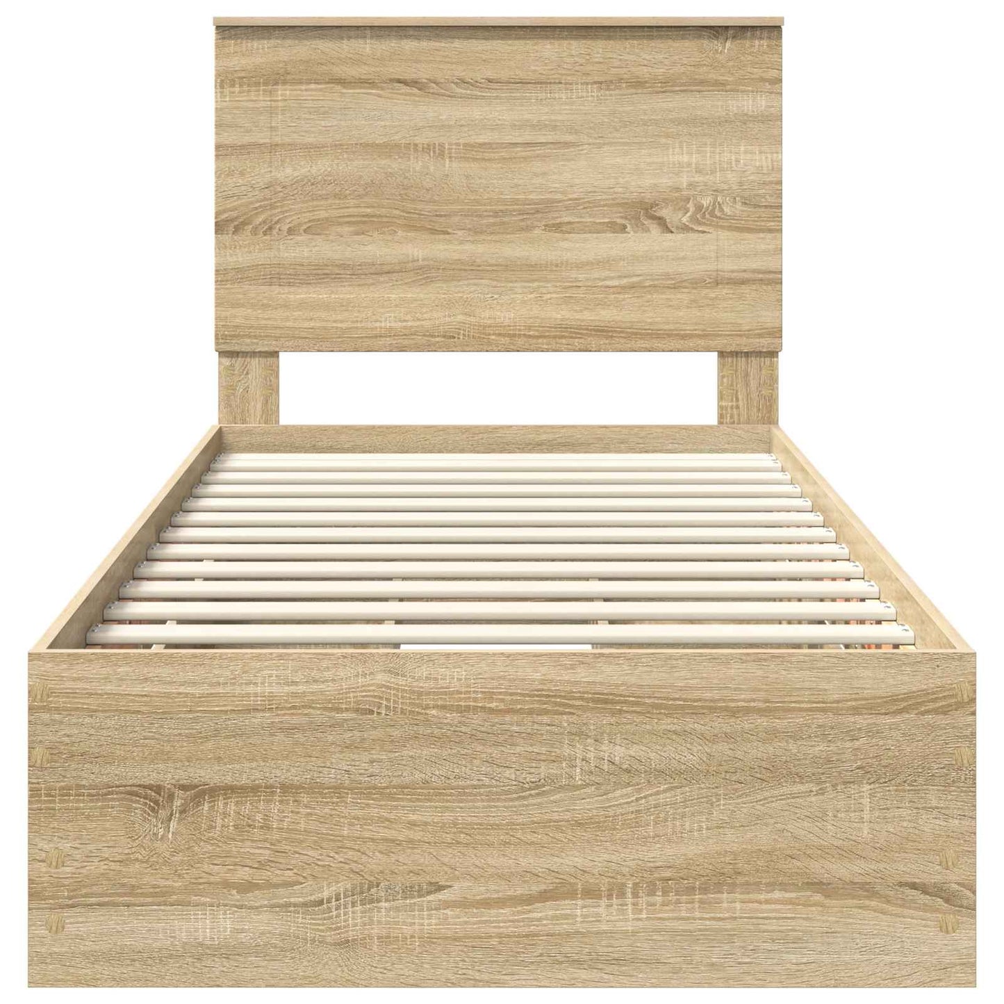 vidaXL Σκελετός Κρεβατιού Δρύς Sonoma 75 x 190 cm Μηχανήματος Ξύλο