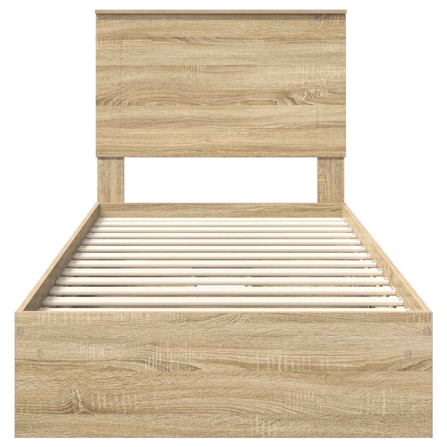 vidaXL Κρεβάτι Αποθήκης Δρύς Sonoma 75 x 190 cm Επεξεργασμένο ξύλο