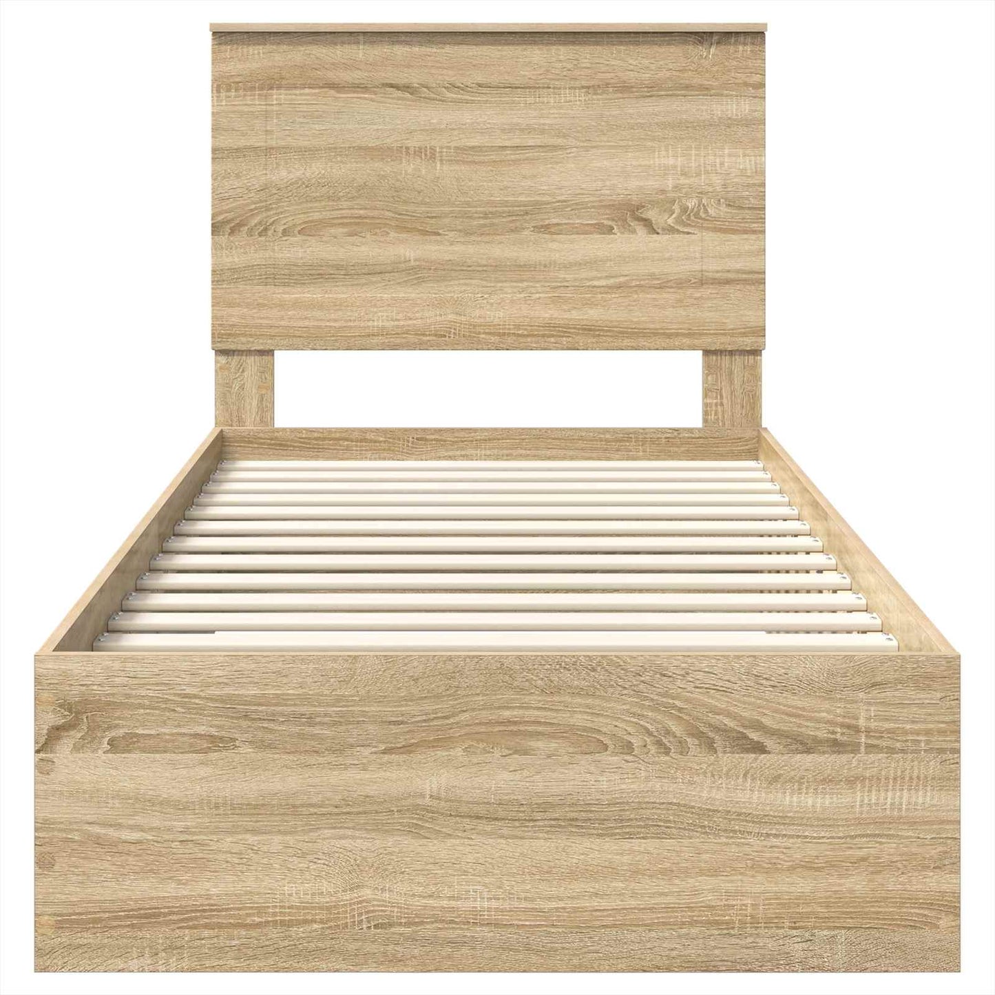 vidaXL Σκελετός Κρεβατιού Δρύς Sonoma 100 x 200 cm Επεξεργασμένο ξύλο
