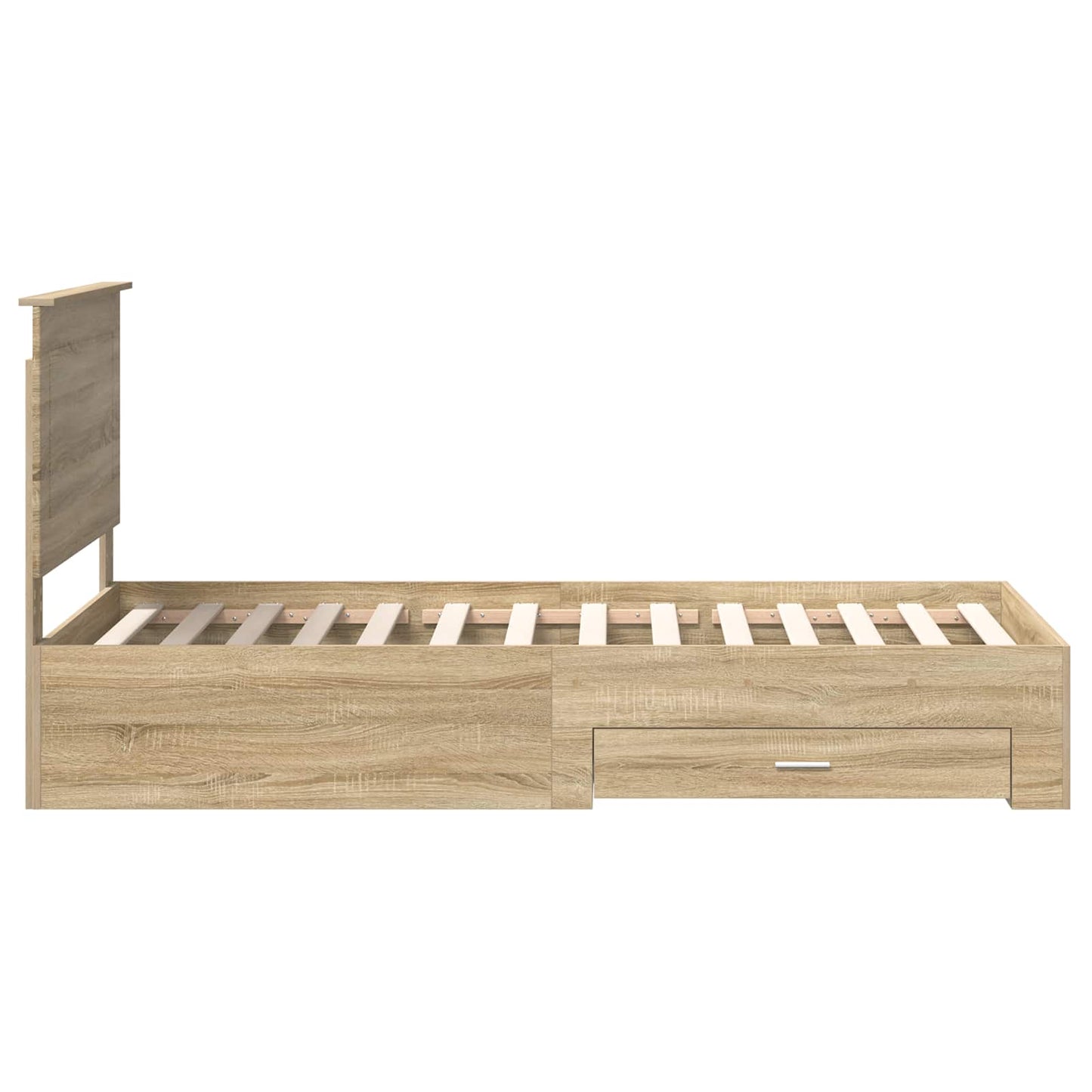 vidaXL Σκελετός Κρεβατιού Δρύς Sonoma 100 x 200 cm Επεξεργασμένο ξύλο