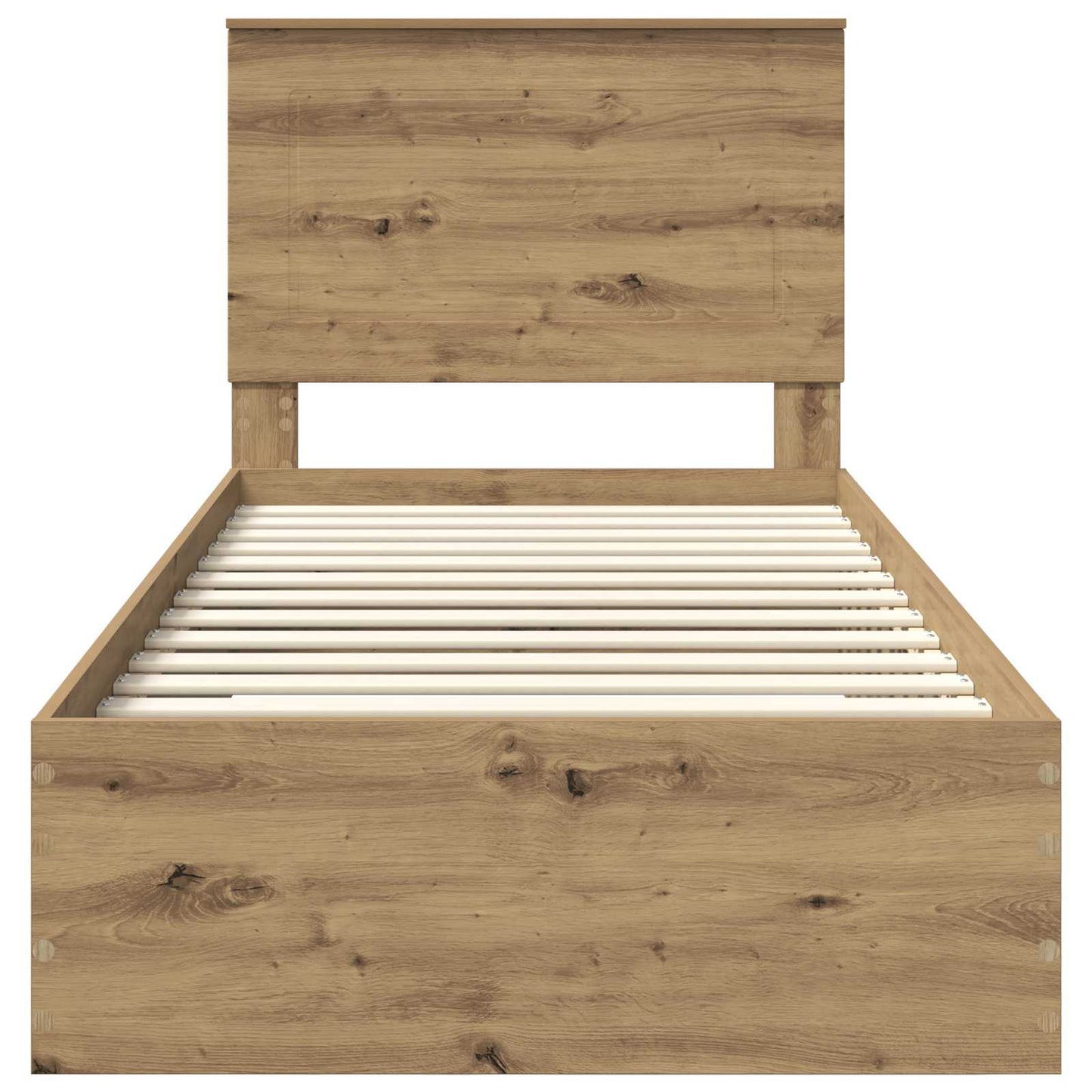 vidaXL Σκελετός Κρεβατιού Artisan Oak 100 x 200 cm Επεξεργασμένο ξύλο