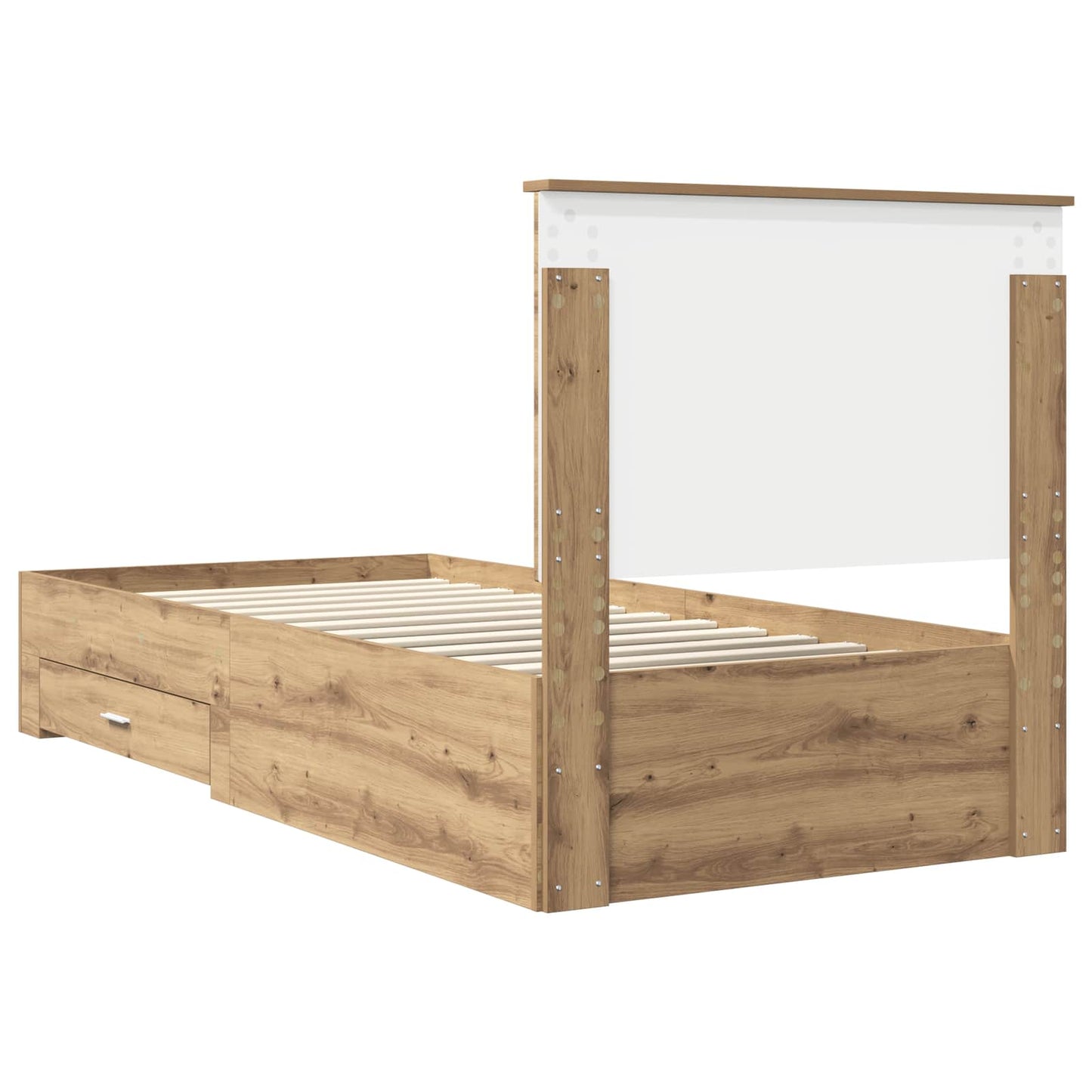 vidaXL Σκελετός Κρεβατιού Artisan Oak 90 x 200 cm Επεξεργασμένο ξύλο