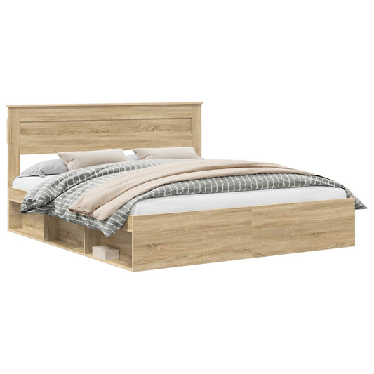 vidaXL Σκελετός Κρεβατιού Σονόμα 180 x 200 cm Στερεά ξυλεία πεύκου