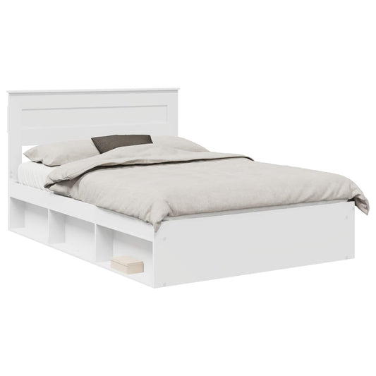 vidaXL Σκελετός Κρεβατιού Λευκό 160 x 200 cm Στερεά ξυλεία πεύκου