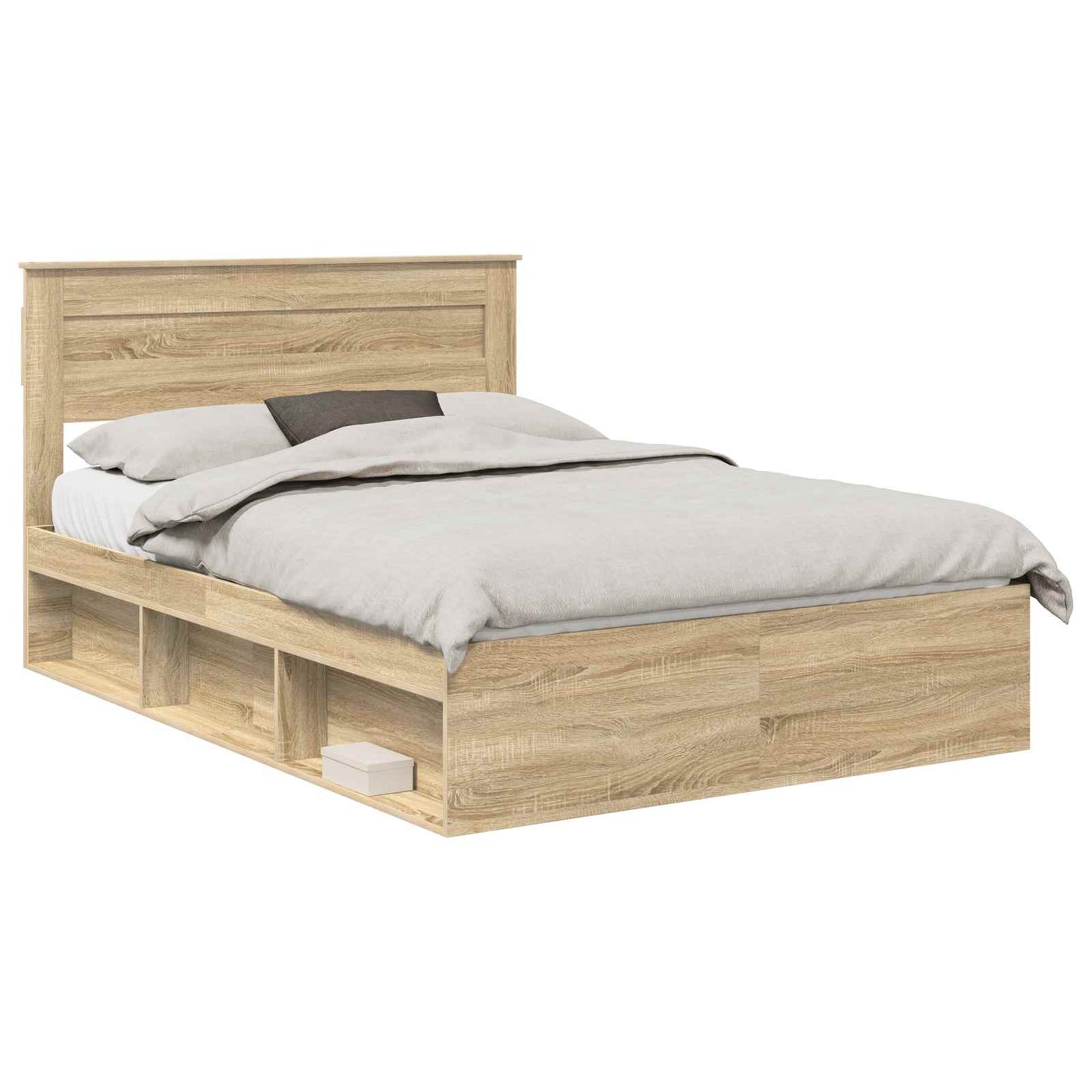vidaXL Σκελετός Κρεβατιού Σονόμα 140 x 200 cm Στερεά ξυλεία πεύκου