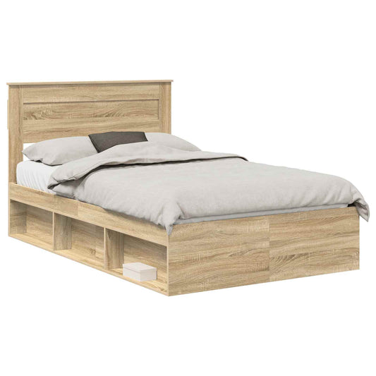 vidaXL Σκελετός Κρεβατιού Σονόμα 120 x 190 cm Στερεά ξυλεία πεύκου