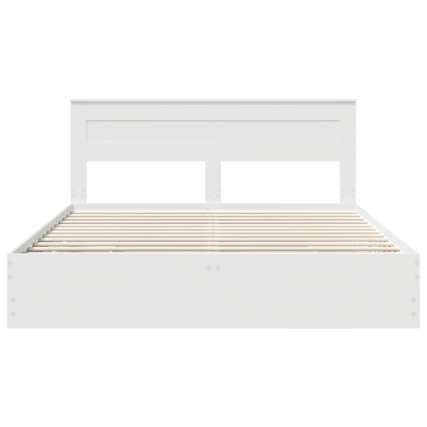 vidaXL Σκελετός Κρεβατιού Λευκό 180 x 200 cm Μηχανήματος Ξύλο