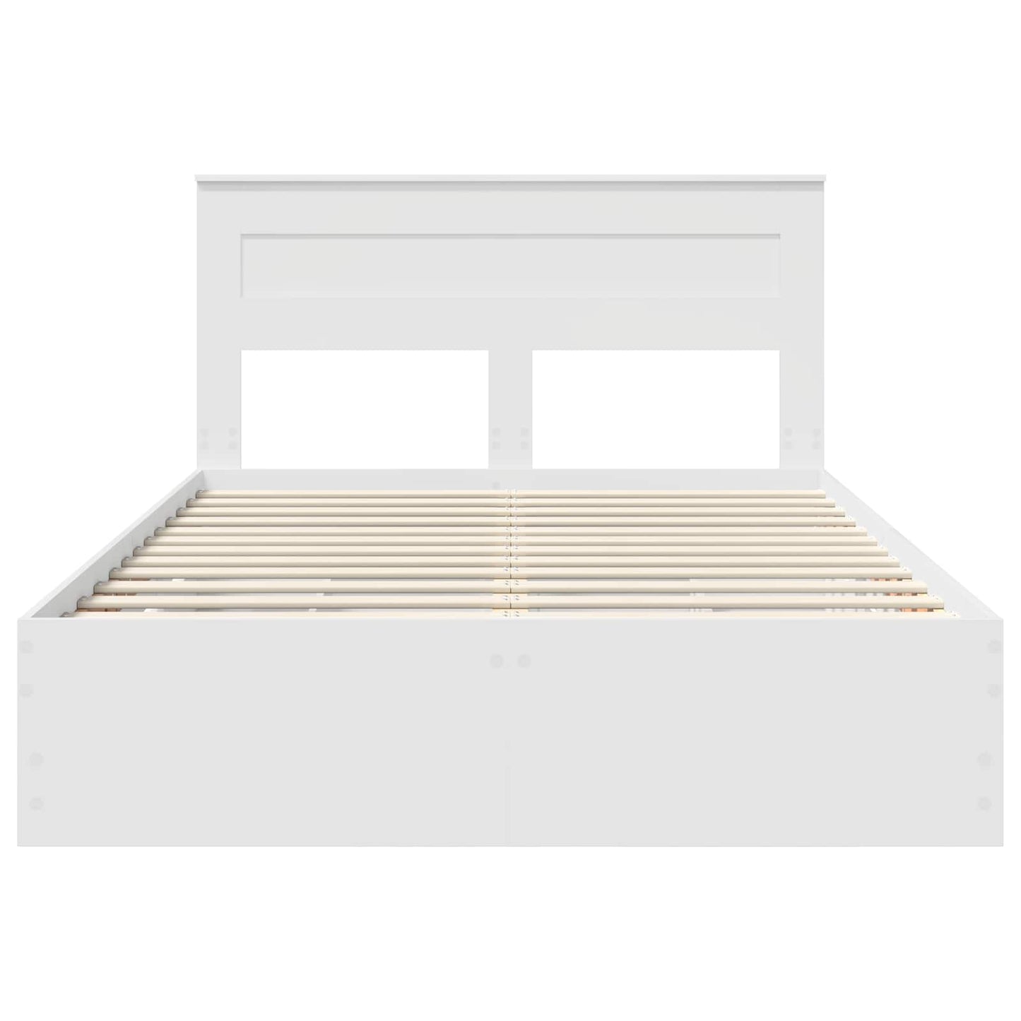 vidaXL Σκελετός Κρεβατιού Λευκό 160 x 200 cm Μηχανήματος Ξύλο