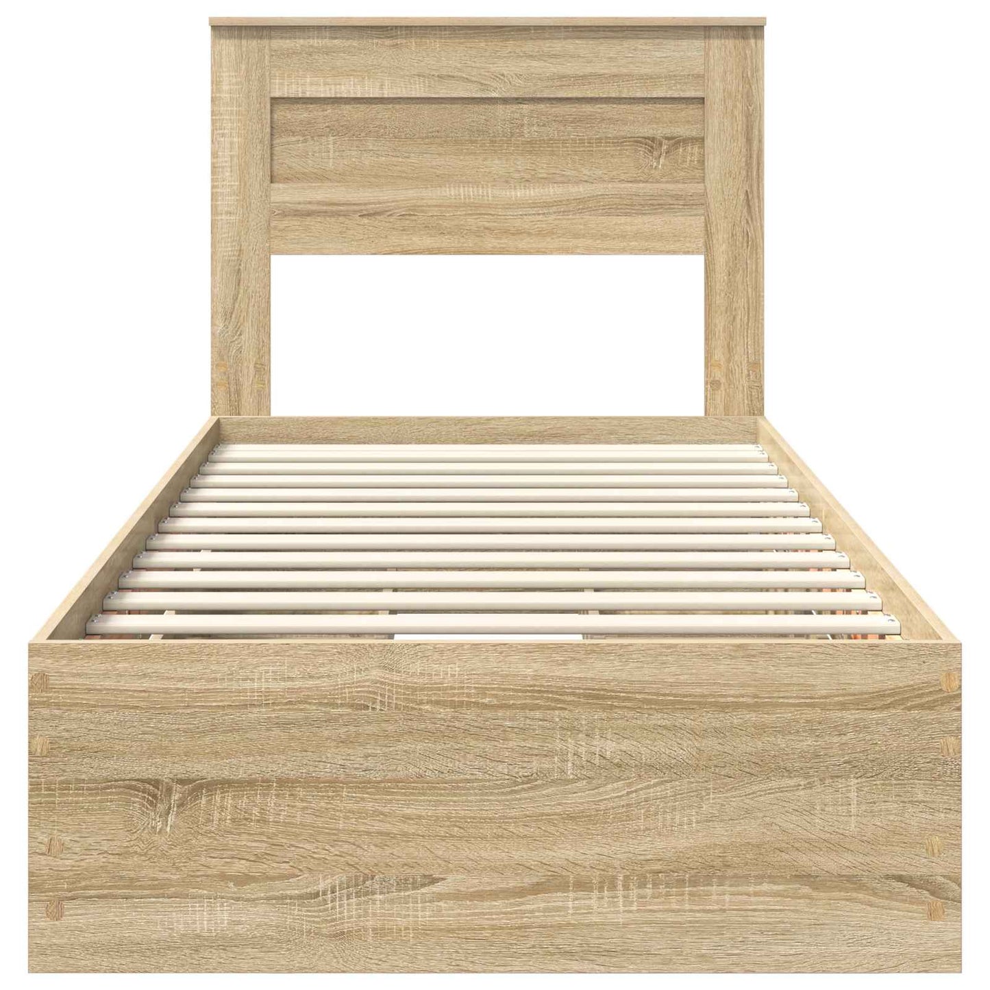 vidaXL Σκελετός Κρεβατιού Δρύς Sonoma 75 x 190 cm Μηχανήματος Ξύλο