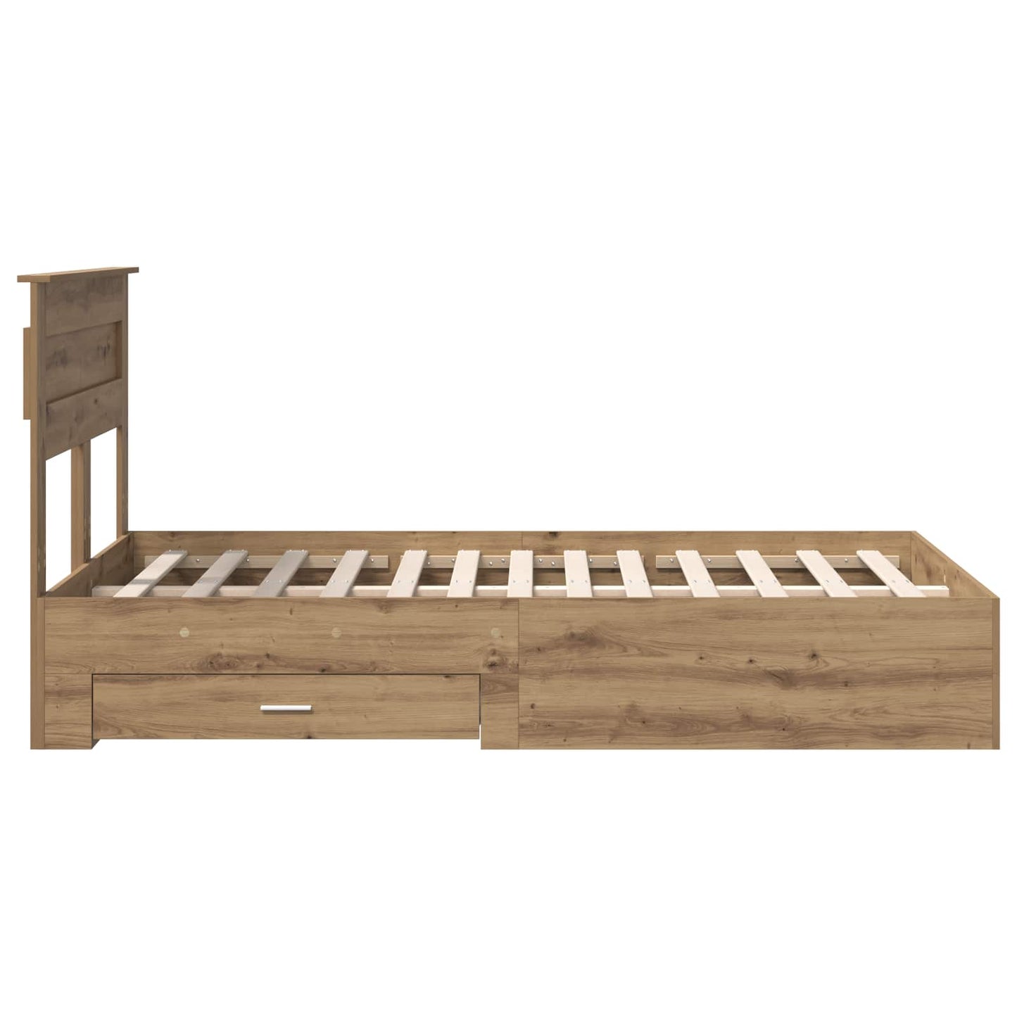 vidaXL Σκελετός Κρεβατιού Artisan Oak 120 x 190 cm Επεξεργασμένο ξύλο