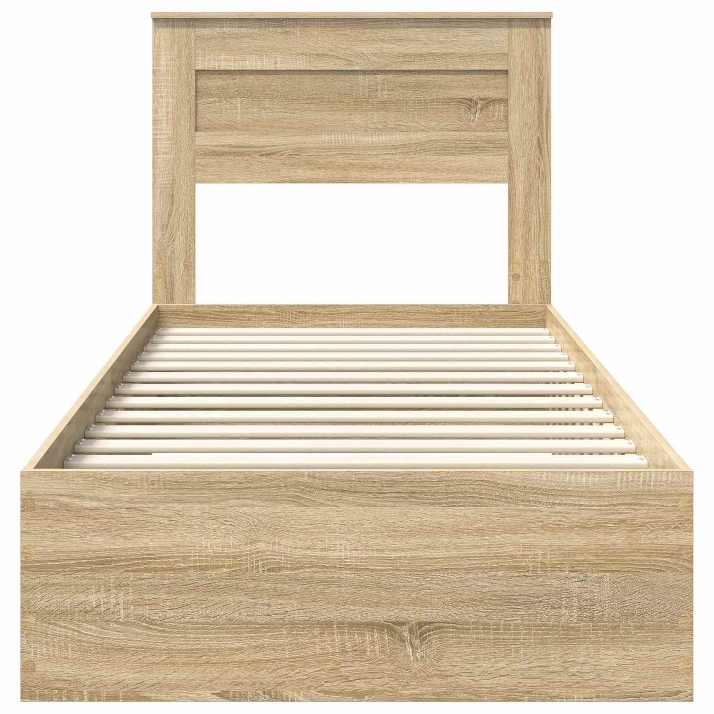 vidaXL Σκελετός Κρεβατιού Δρύς Sonoma 100 x 200 cm Επεξεργασμένο ξύλο