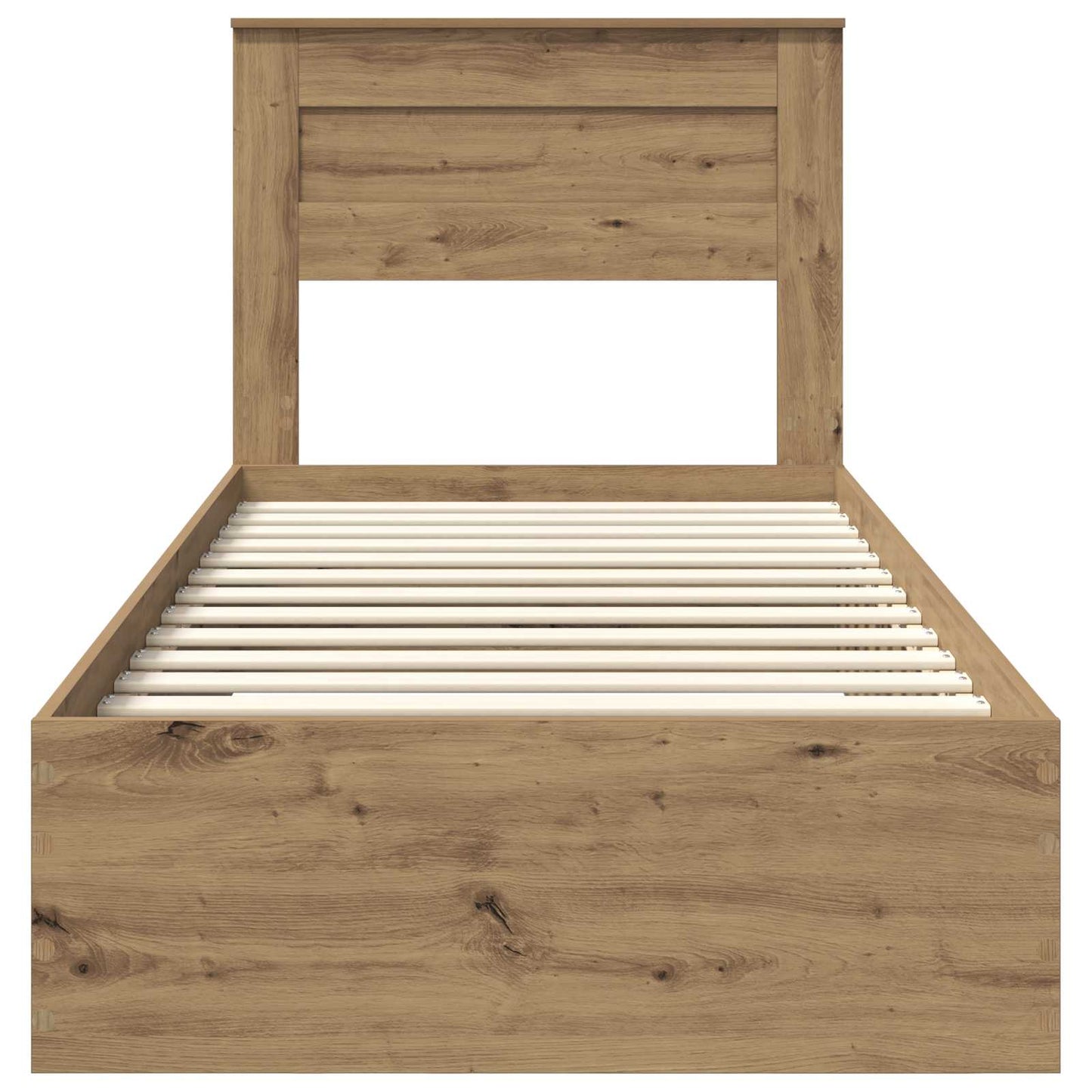 vidaXL Σκελετός Κρεβατιού Artisan Oak 100 x 200 cm Επεξεργασμένο ξύλο
