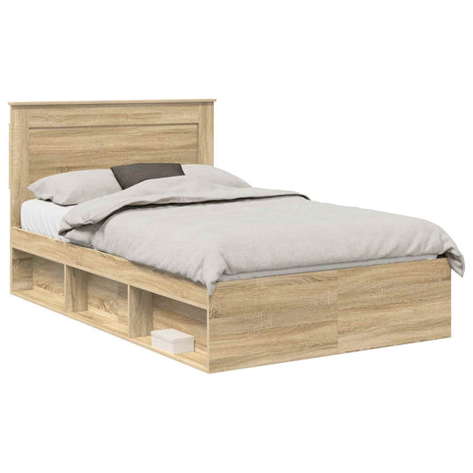 vidaXL Σκελετός Κρεβατιού Σονόμα 120 x 190 cm Στερεά ξυλεία πεύκου