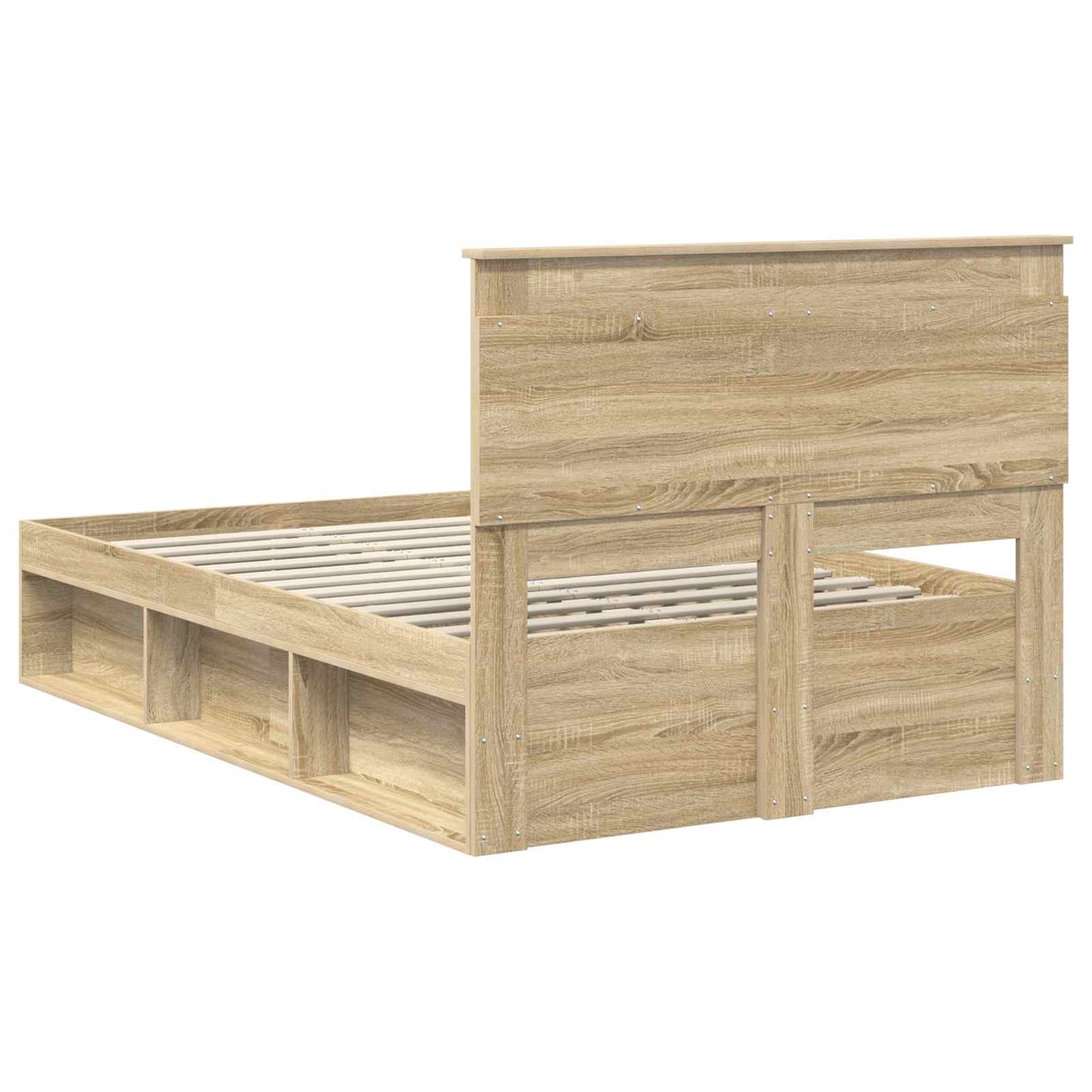 vidaXL Σκελετός Κρεβατιού Σονόμα 120 x 190 cm Στερεά ξυλεία πεύκου