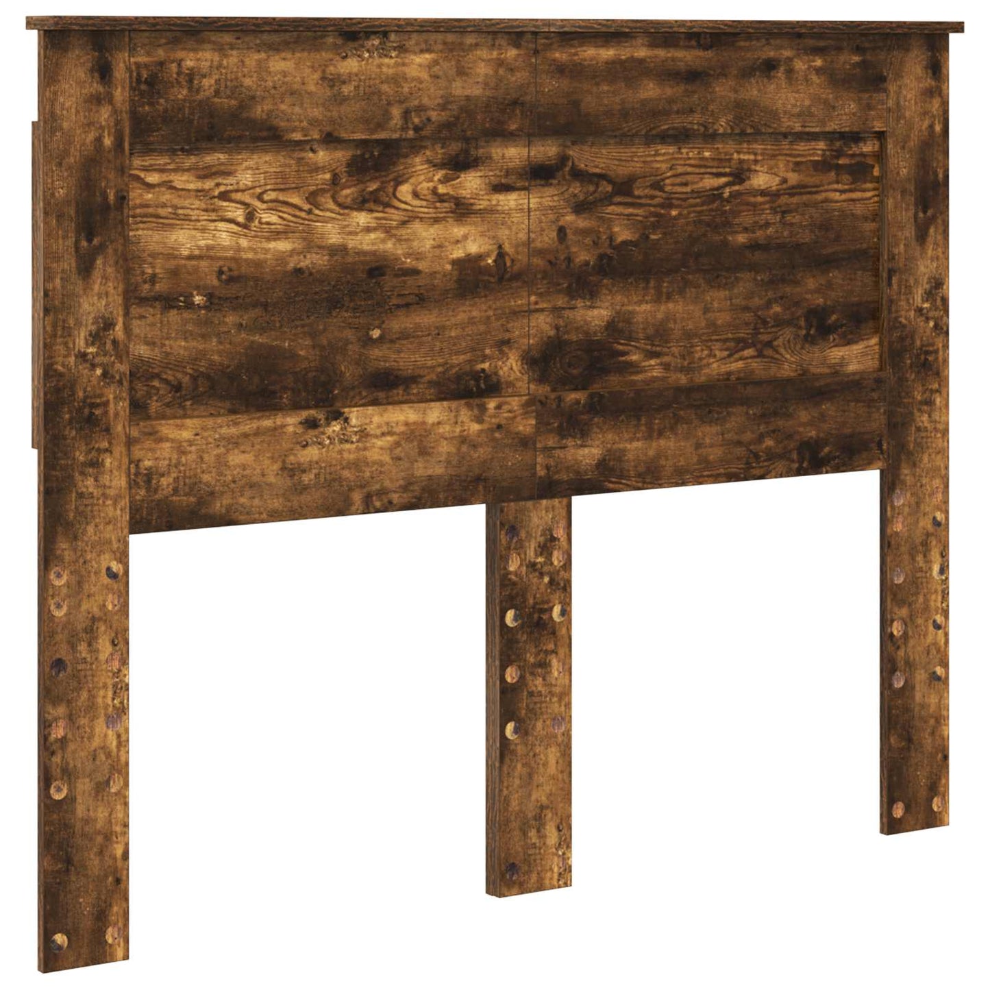 vidaXL Σκελετός Κρεβατιού με κεφαλάρι Καπνιστό Δρύς 120 x 190 cm