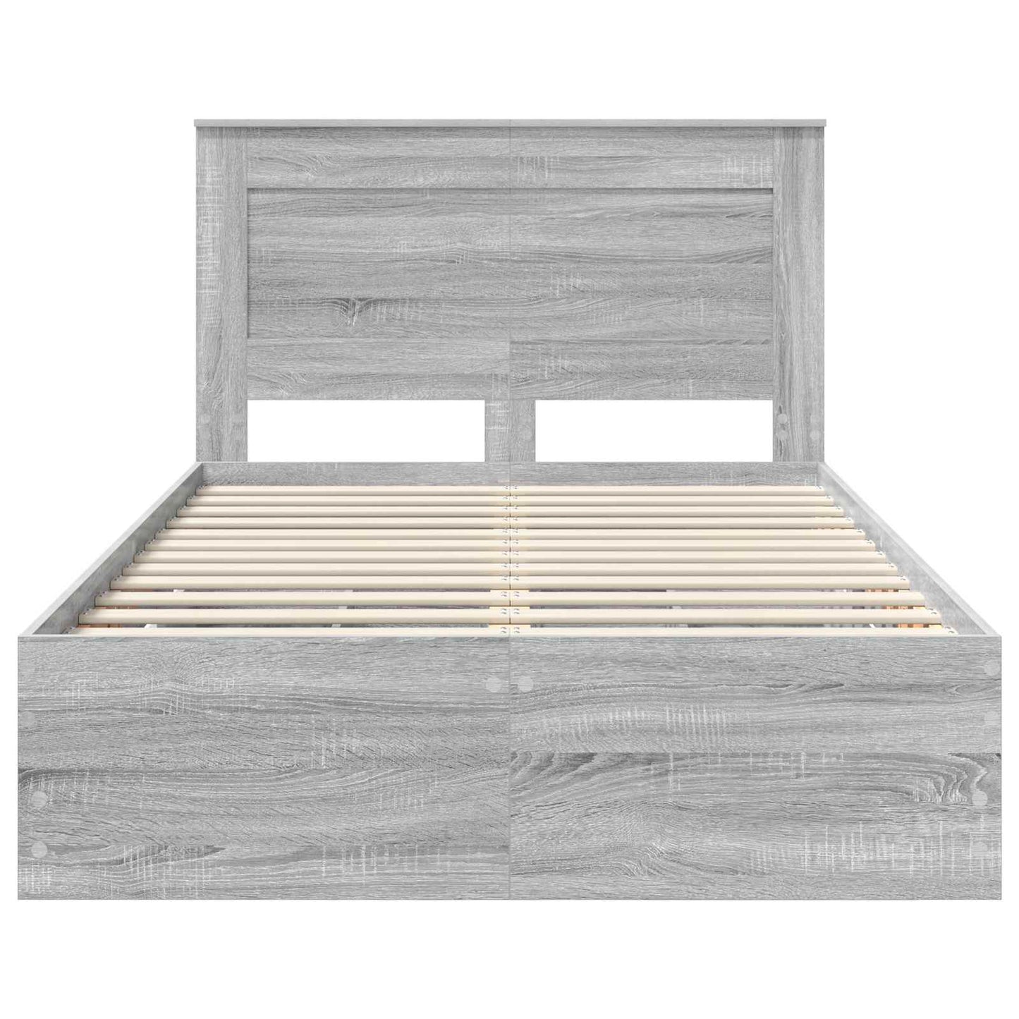 vidaXL Σκελετός Κρεβατιού Γκρίζο Σονομα 120 x 190 cm Μηχανήματος Ξύλο
