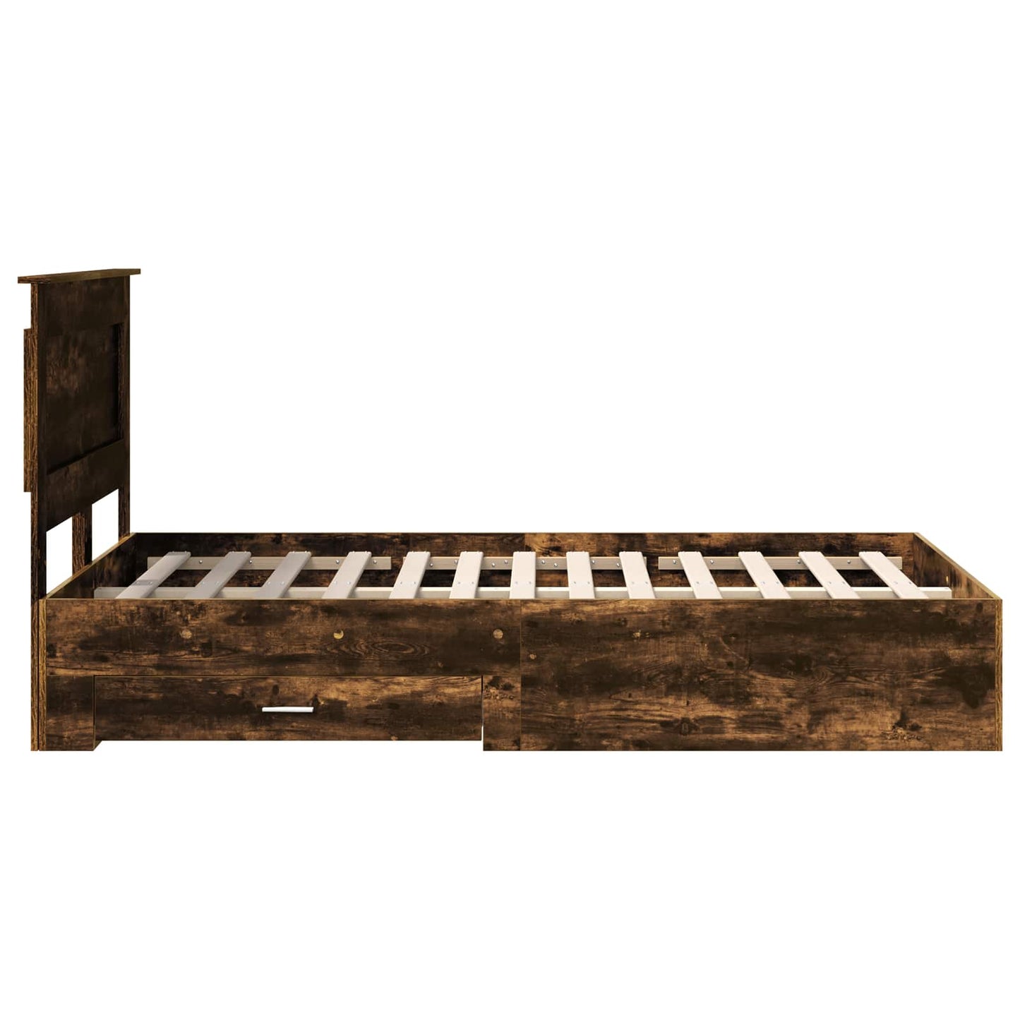vidaXL Σκελετός Κρεβατιού με συρτάρι με κεφαλάρι Επεξεργασμένο ξύλο