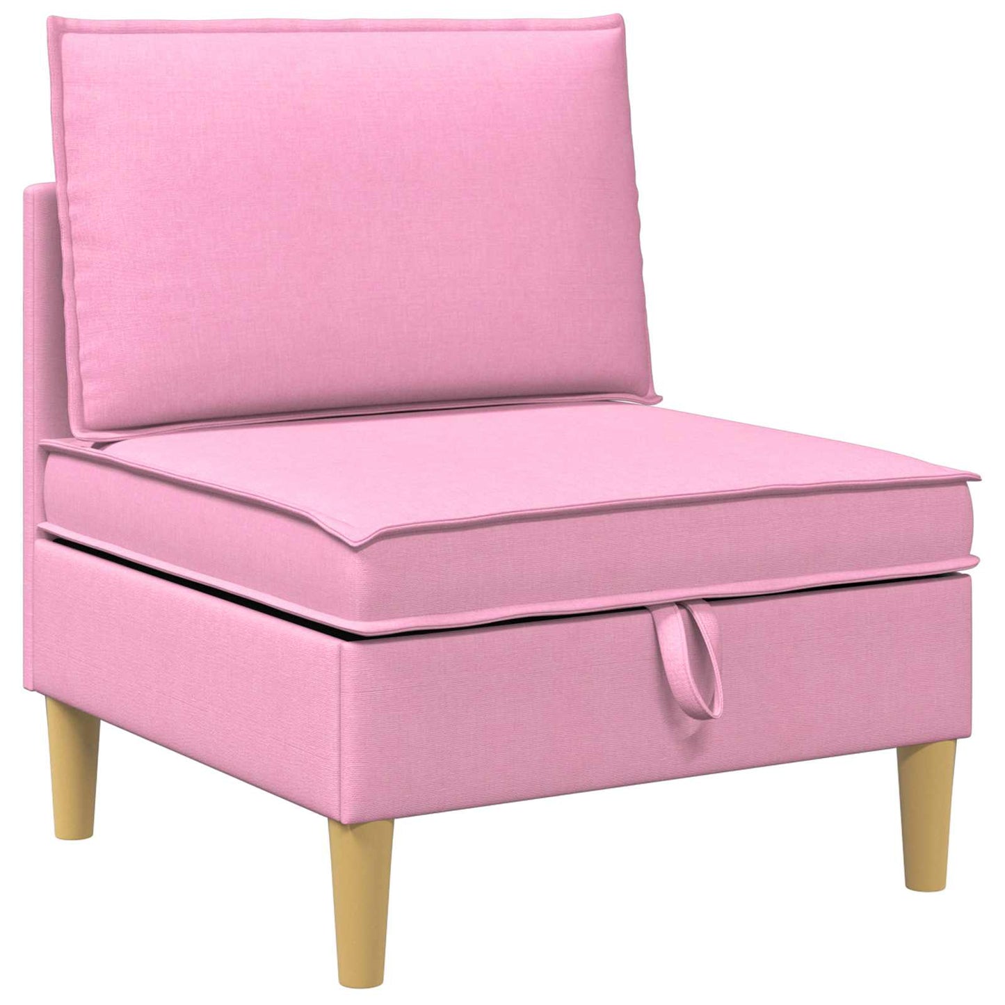 vidaXL Μοτέρ Σαπούνι με Αποθήκη 4 τμχ. Ροζ Ύφασμα