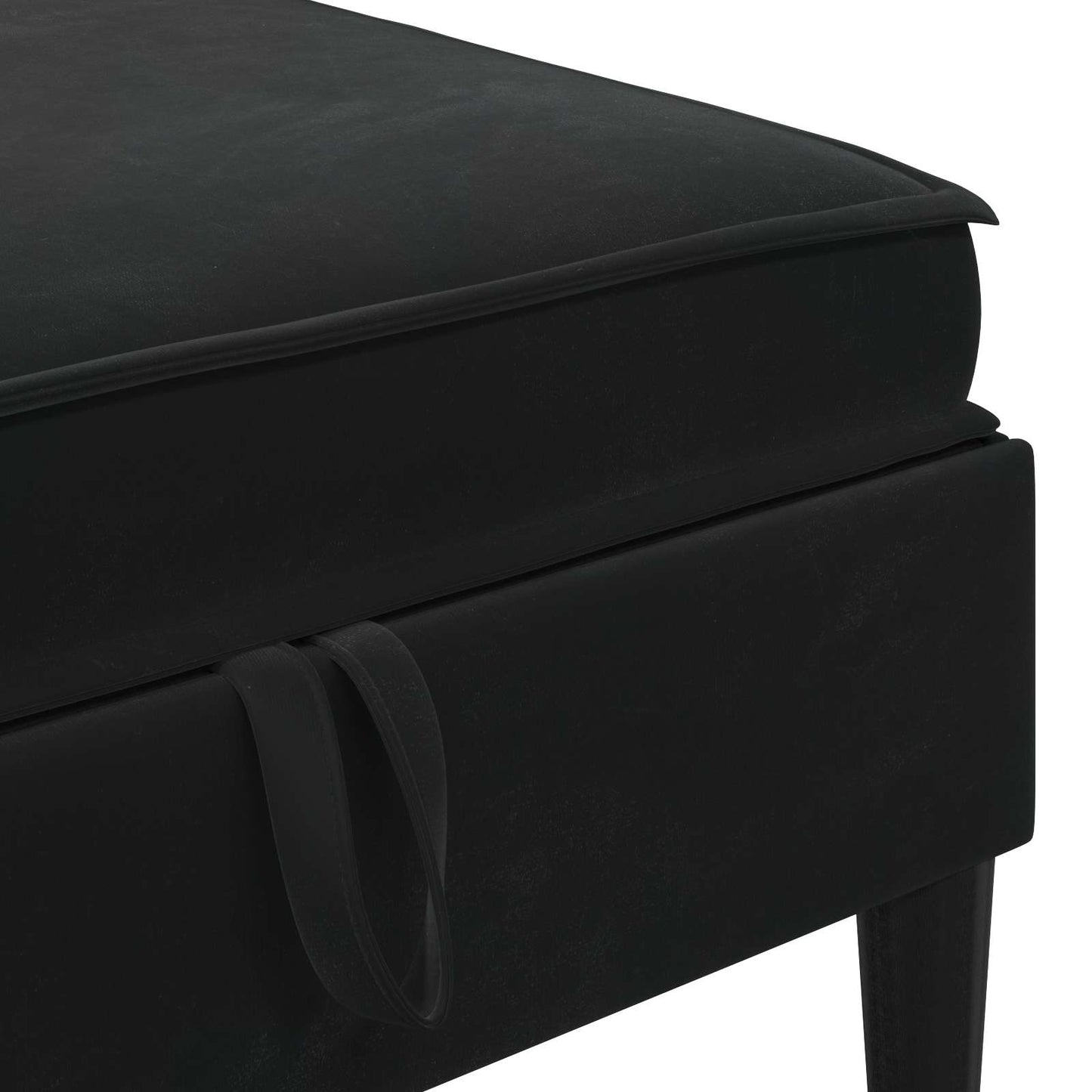 vidaXL Σετ Επίπλων Σαλονιού με μαξιλάρι 6 pcs Μαύρο Βελούδο