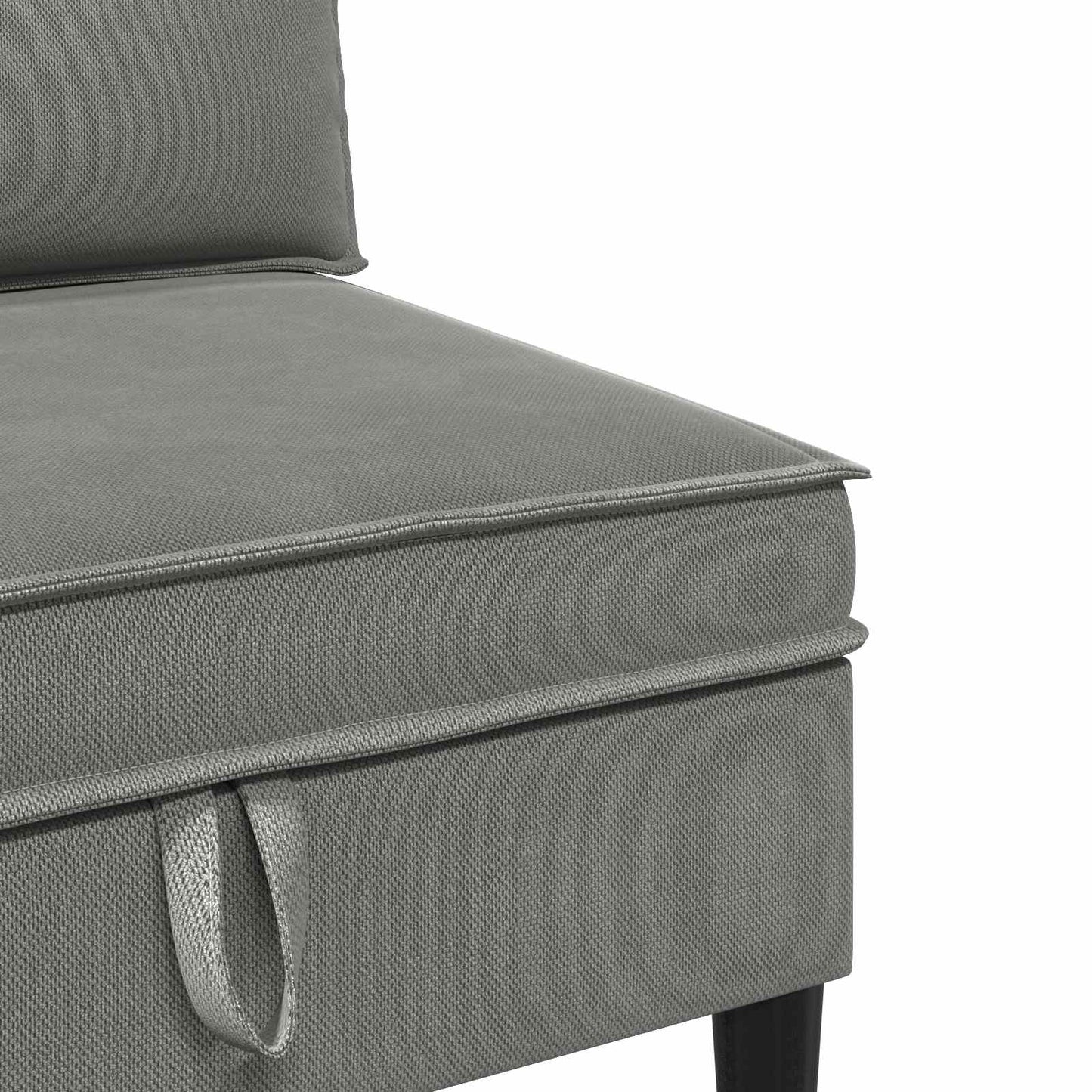 vidaXL Σετ Επίπλων Σαλονιού 3 pcs Σκούρο γκρι Ύφασμα