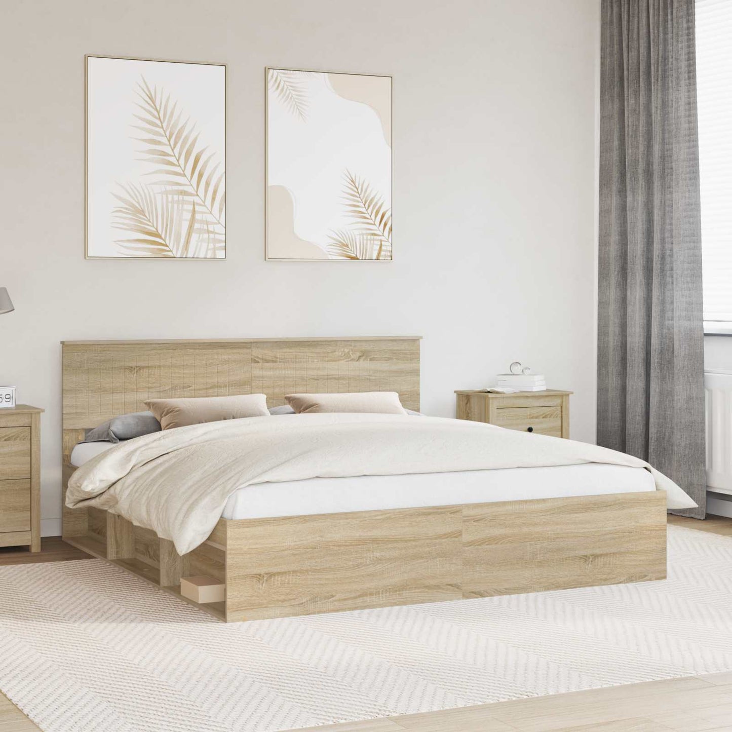 vidaXL Σκελετός Κρεβατιού Σονόμα 180 x 200 cm Στερεά ξυλεία πεύκου