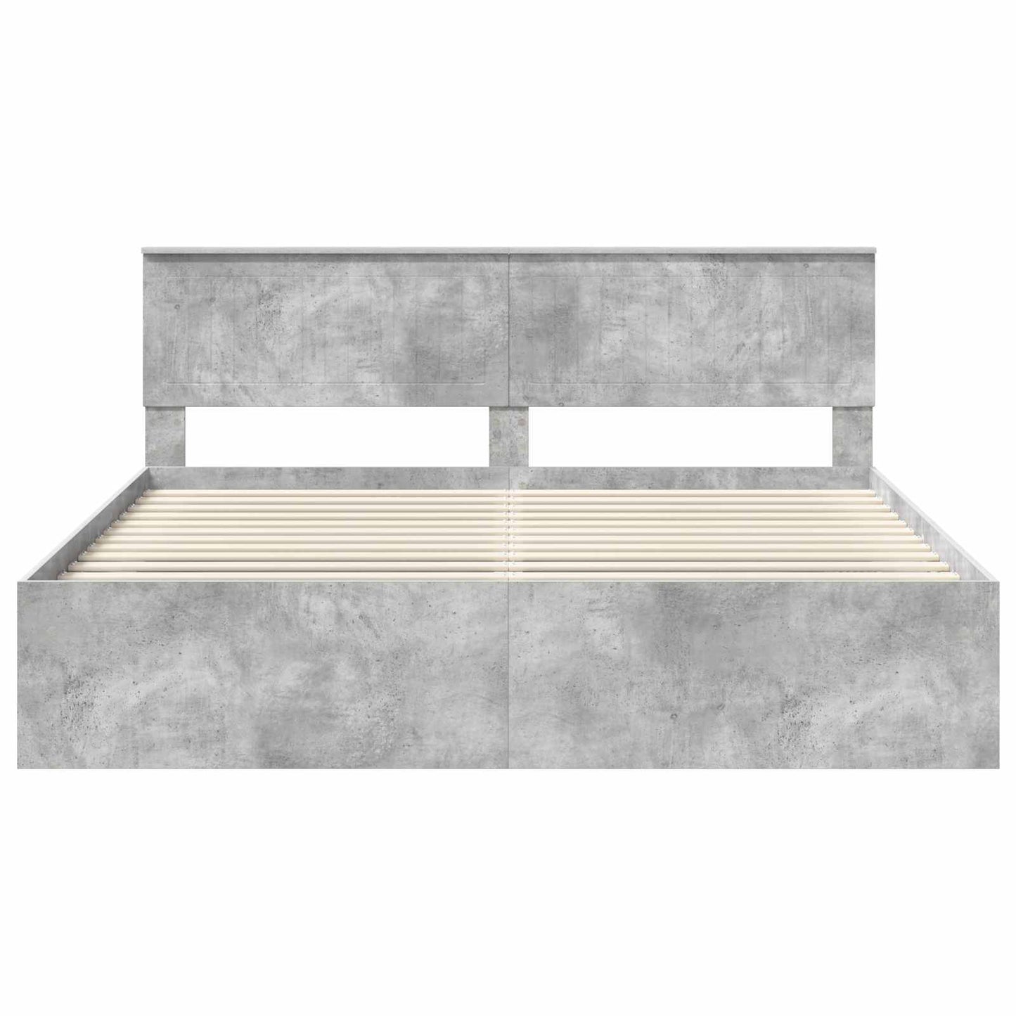 vidaXL Σκελετός Κρεβατιού Σκυρόδεμα 180 x 200 cm Στερεά ξυλεία πεύκου