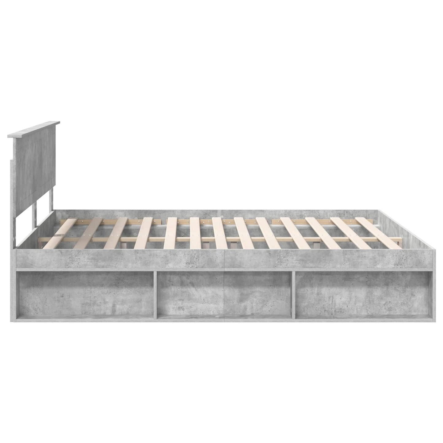 vidaXL Σκελετός Κρεβατιού Σκυρόδεμα 180 x 200 cm Στερεά ξυλεία πεύκου