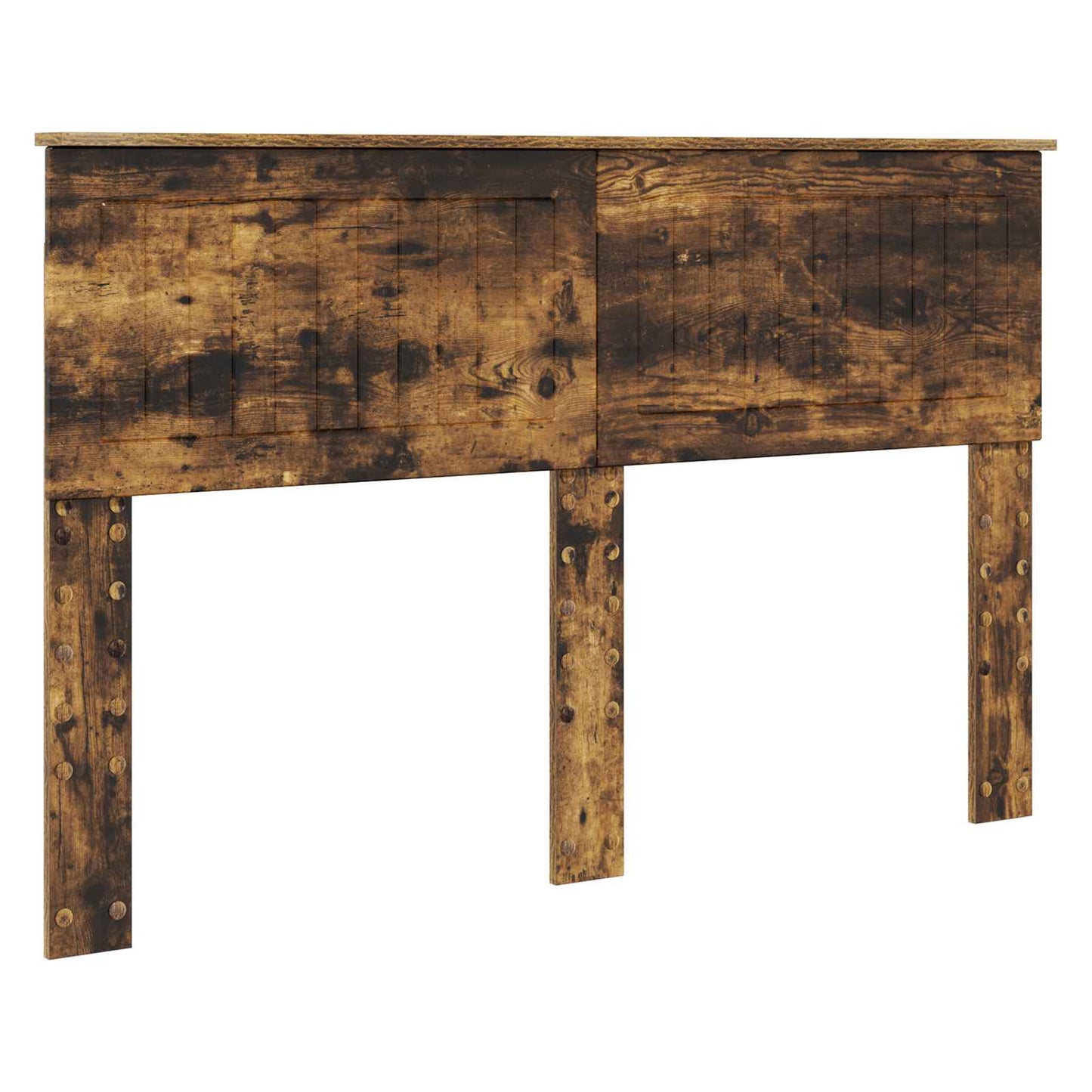 vidaXL Σκελετός Κρεβατιού Καπνιστό Δρύς 140 x 200 cm