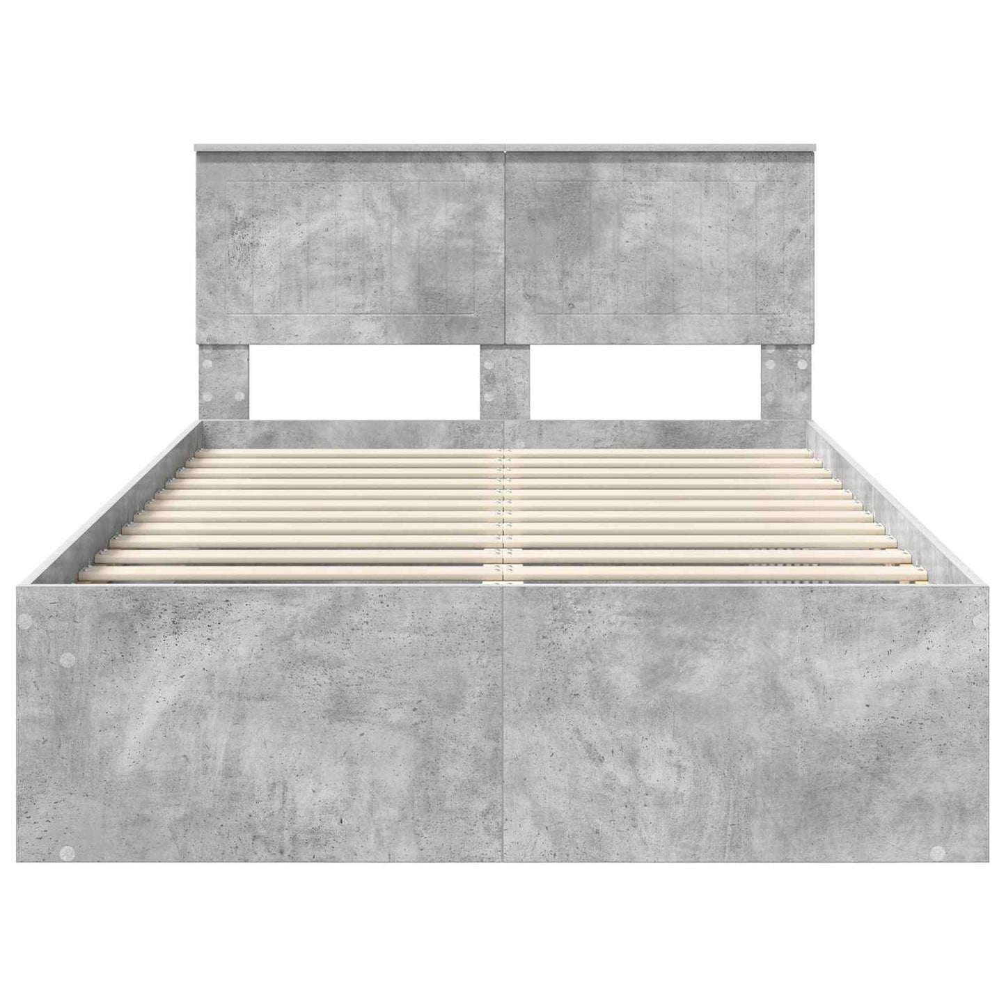 vidaXL Σκελετός Κρεβατιού Σκυρόδεμα 120 x 200 cm Στερεά ξυλεία πεύκου