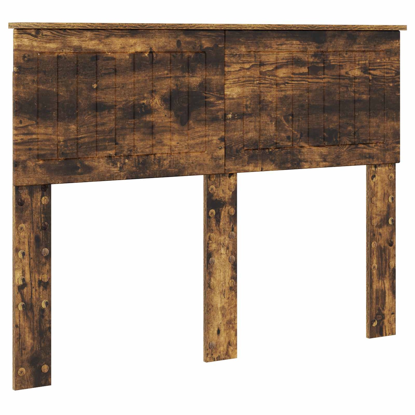 vidaXL Σκελετός Κρεβατιού Καπνιστό Δρύς 120 x 200 cm