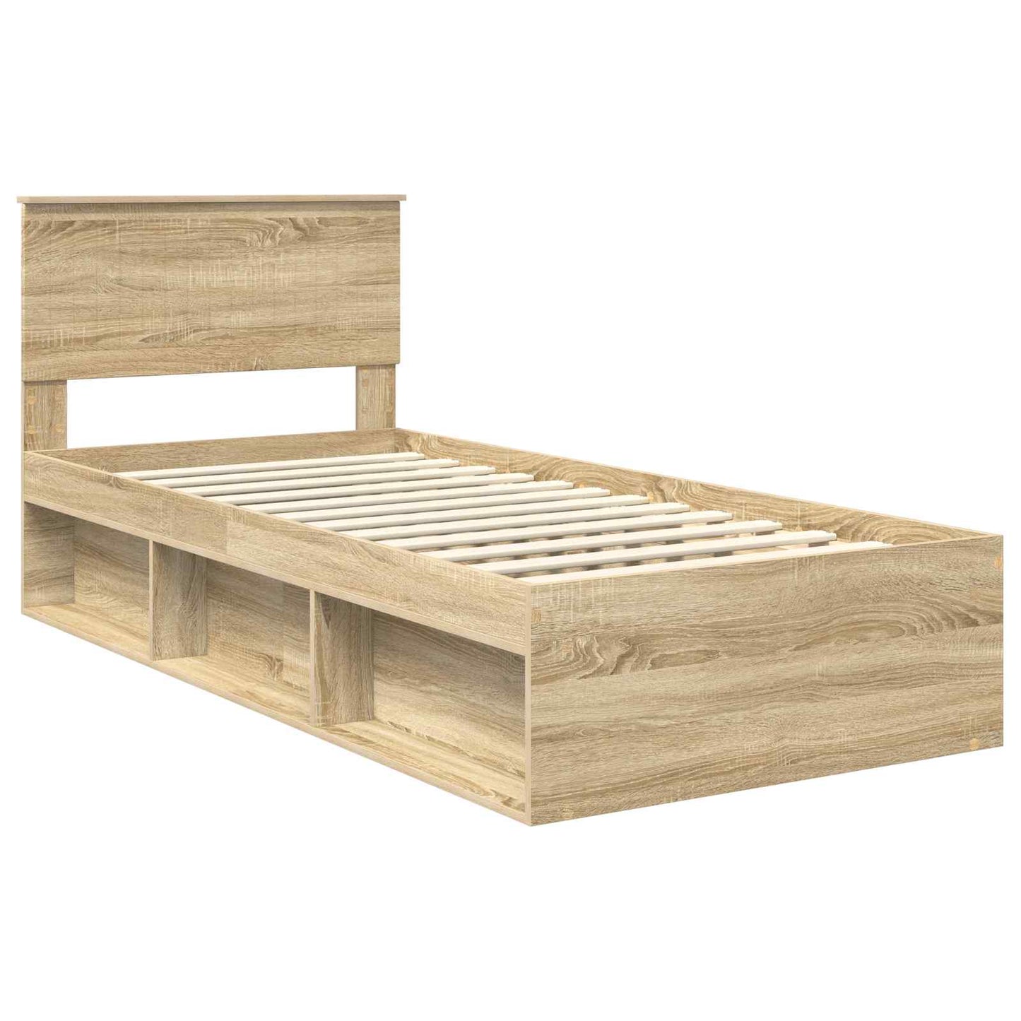 vidaXL Σκελετός Κρεβατιού Σονόμα 90 x 190 cm Στερεά ξυλεία πεύκου