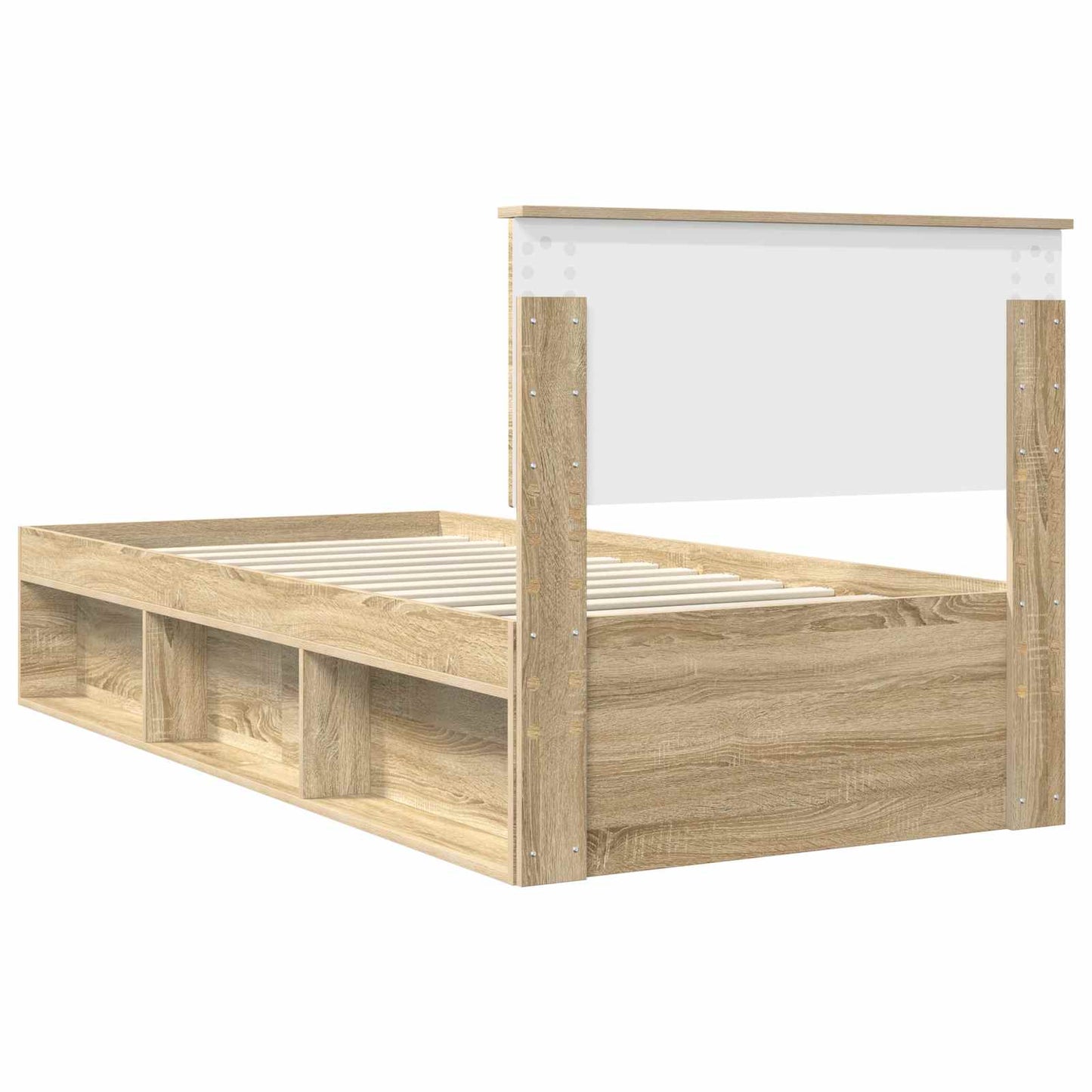 vidaXL Σκελετός Κρεβατιού Σονόμα 90 x 190 cm Στερεά ξυλεία πεύκου