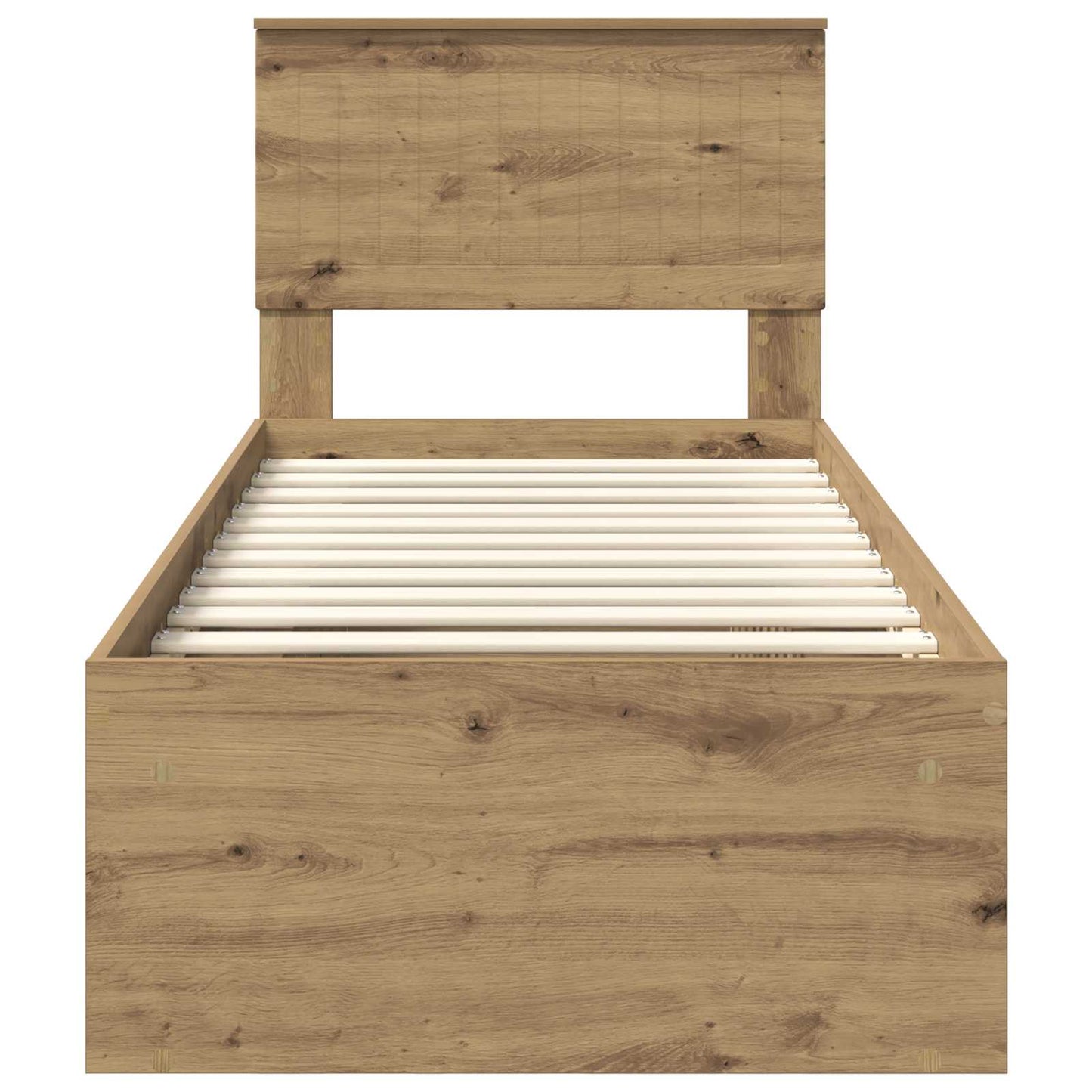 vidaXL Σκελετός Κρεβατιού Καρυδιά Χειροποίητης Εργασίας 75 x 190 cm