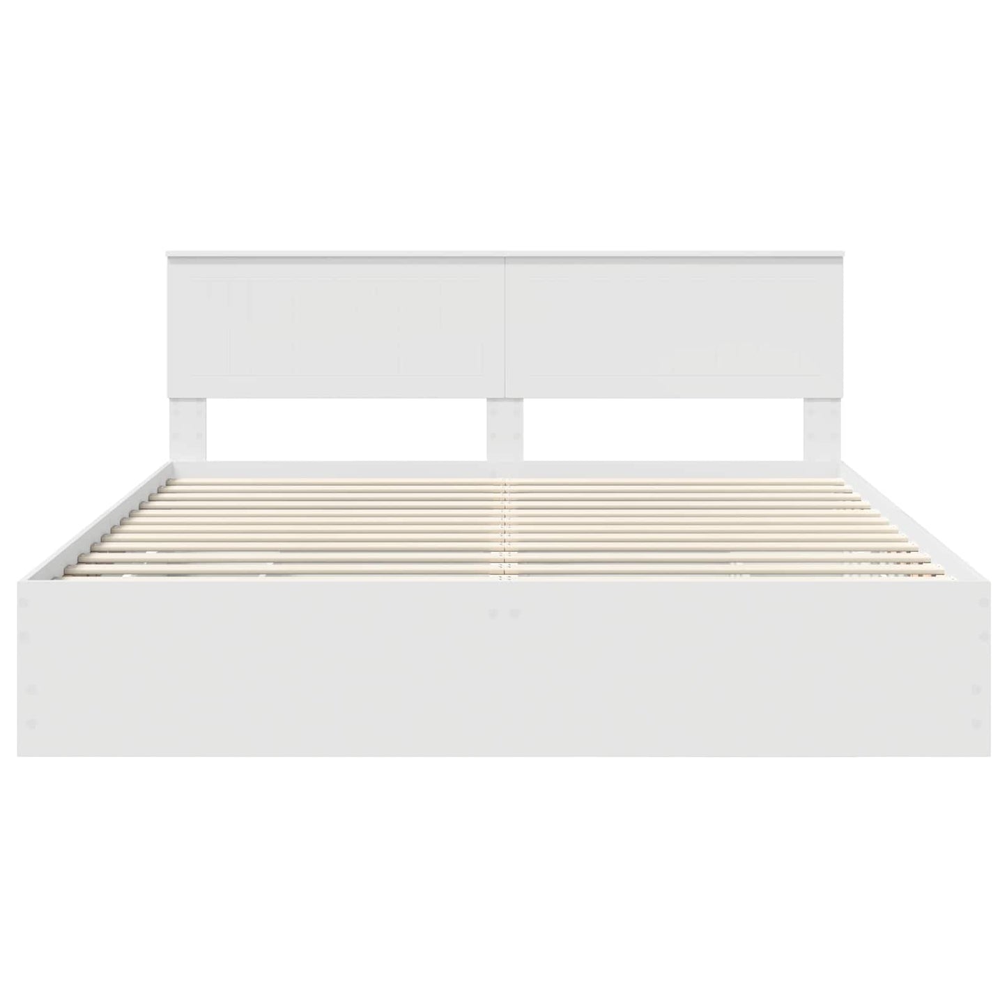 vidaXL Σκελετός Κρεβατιού Λευκό 180 x 200 cm Μηχανήματος Ξύλο