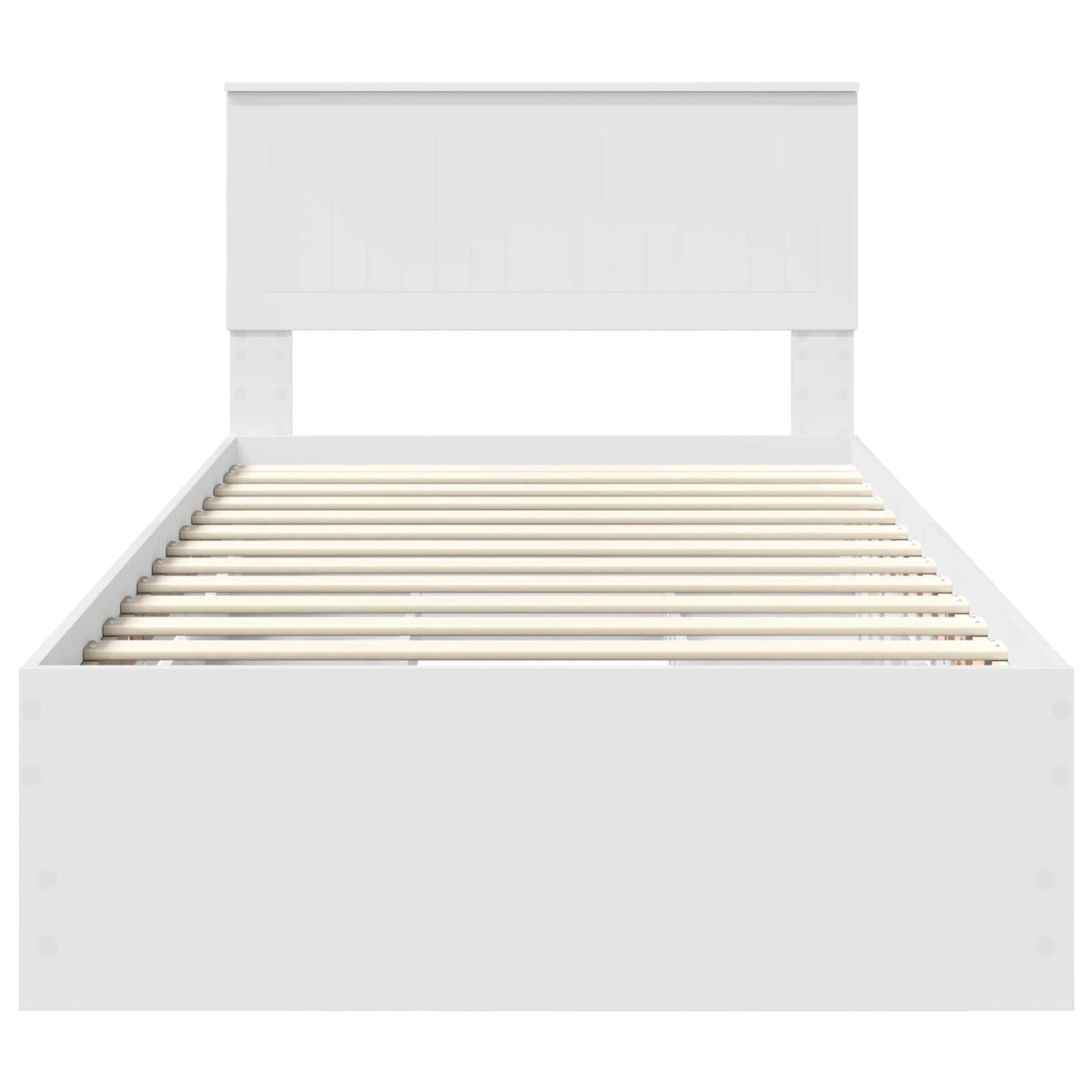vidaXL Σκελετός Κρεβατιού Λευκό 100 x 200 cm Μηχανήματος Ξύλο