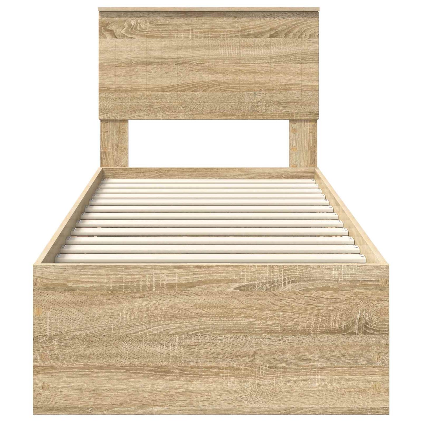 vidaXL Σκελετός Κρεβατιού Δρύς Sonoma 75 x 190 cm Μηχανήματος Ξύλο