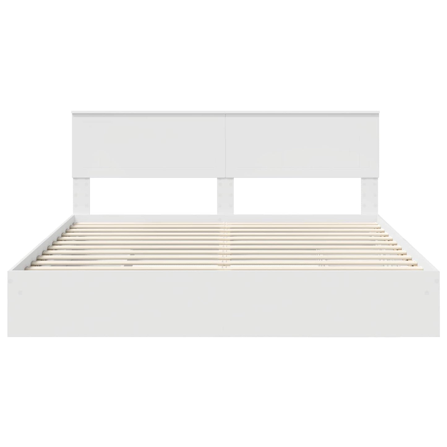 vidaXL Κρεβάτι Αποθήκης Λευκό 180 x 200 cm Επεξεργασμένο ξύλο