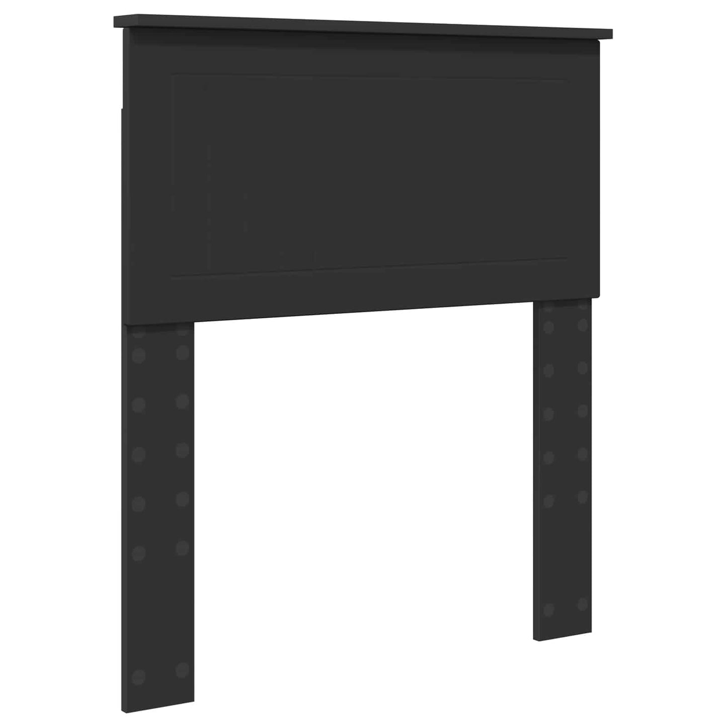 vidaXL Κρεβάτι Αποθήκης Μαύρο 75 x 190 cm Επεξεργασμένο ξύλο