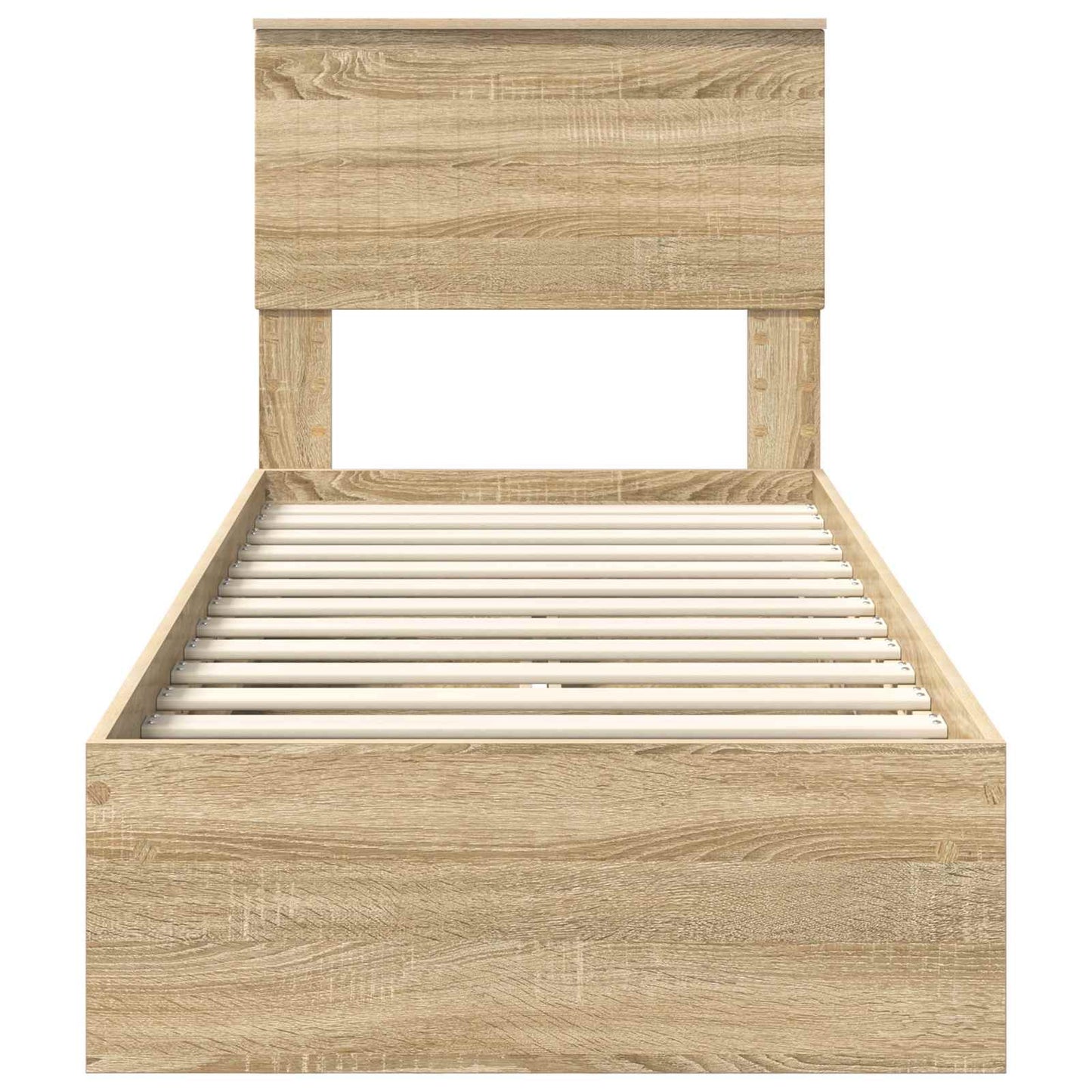 vidaXL Κρεβάτι Αποθήκης Δρύς Sonoma 75 x 190 cm Επεξεργασμένο ξύλο