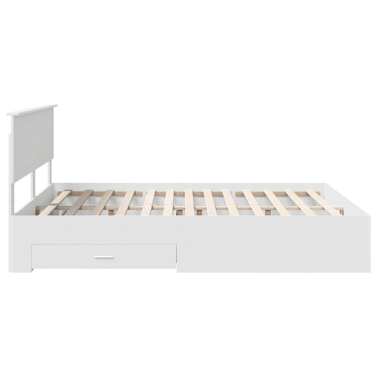 vidaXL Σκελετός Κρεβατιού Λευκό 160 x 200 cm Επεξεργασμένο ξύλο