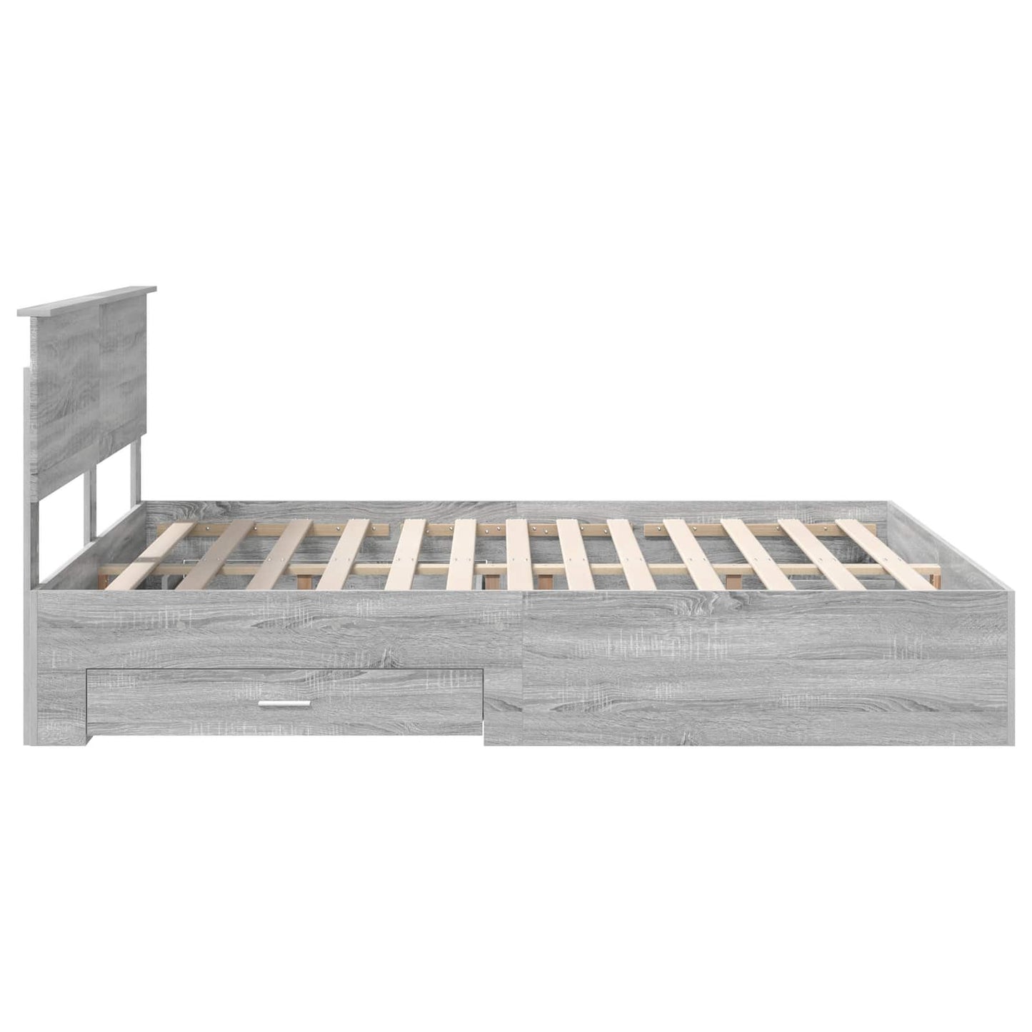 vidaXL Σκελετός Κρεβατιού Γκρι Sonoma 160 x 200 cm Επεξεργασμένο Ξύλο