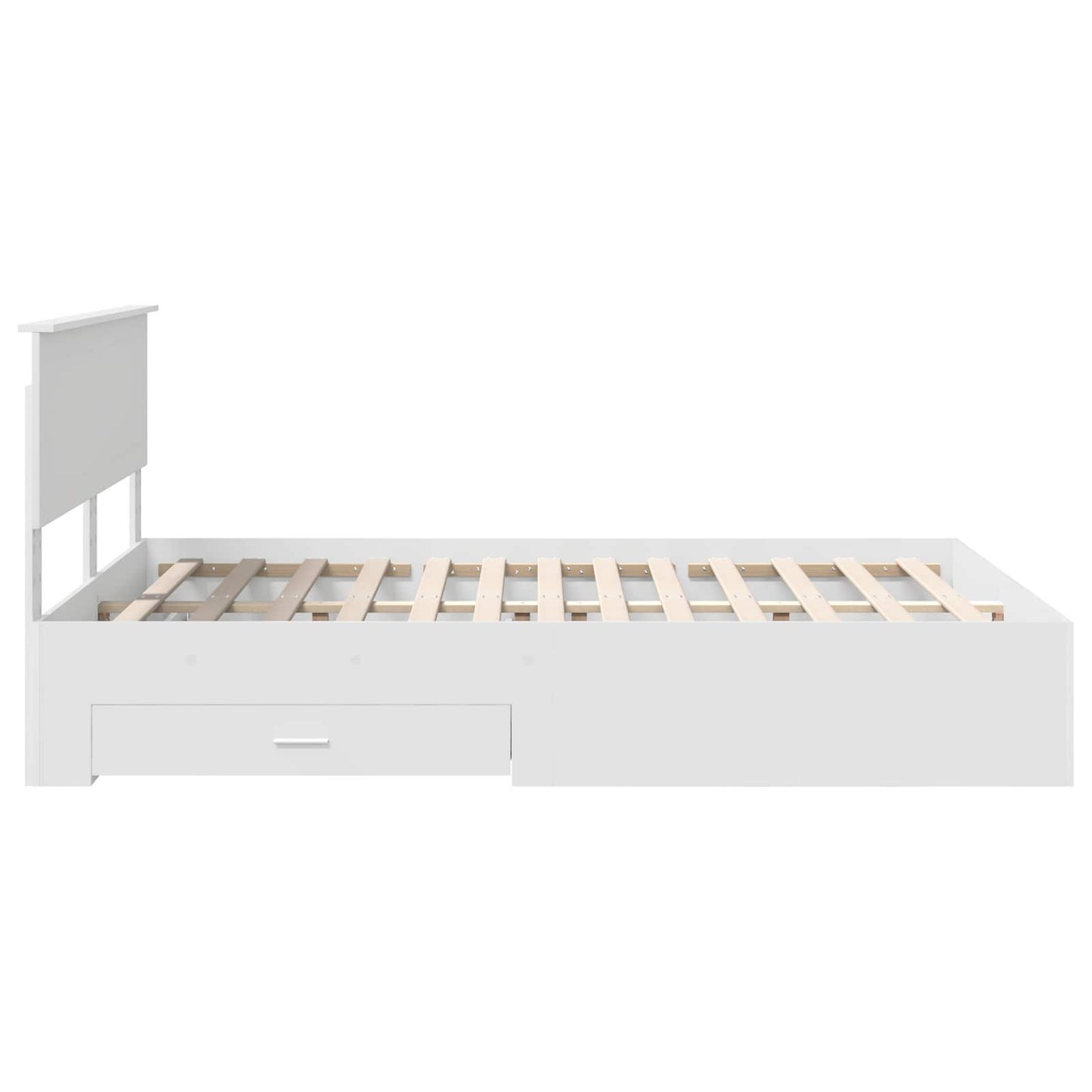vidaXL Σκελετός Κρεβατιού Λευκό 140 x 200 cm Επεξεργασμένο ξύλο