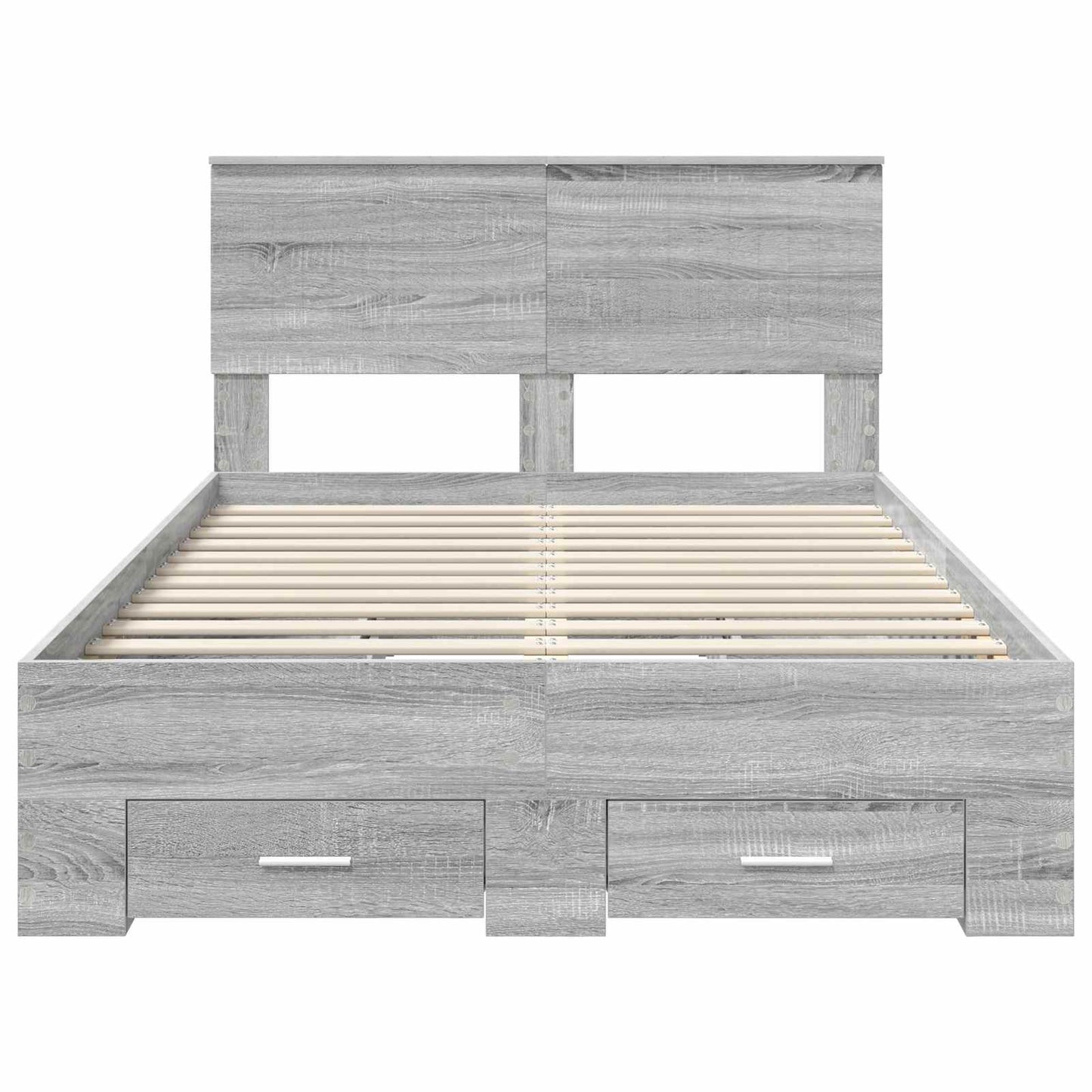 vidaXL Σκελετός Κρεβατιού Γκρι Sonoma 120 x 200 cm Επεξεργασμένο Ξύλο