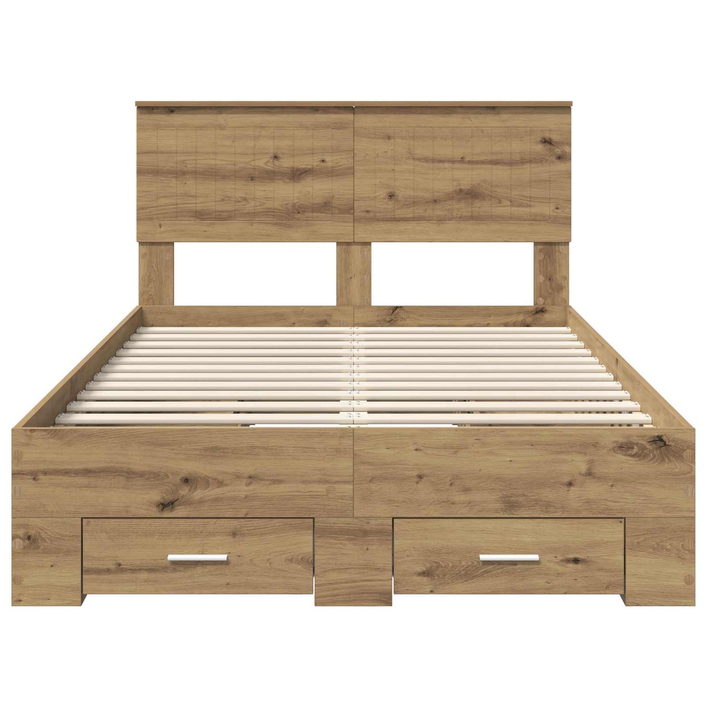 vidaXL Σκελετός Κρεβατιού Artisan Δρυς 120 x 190 cm Επεξεργασμένο Ξύλο