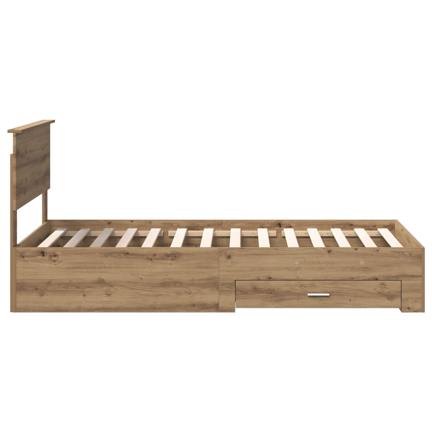 vidaXL Σκελετός Κρεβατιού Artisan Δρυς 100 x 200 cm Επεξεργασμένο Ξύλο