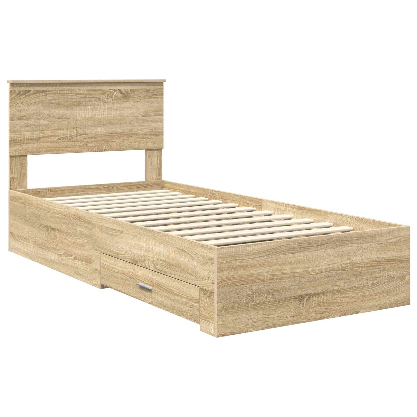 vidaXL Σκελετός Κρεβατιού Δρύς Sonoma 90 x 200 cm Επεξεργασμένο ξύλο